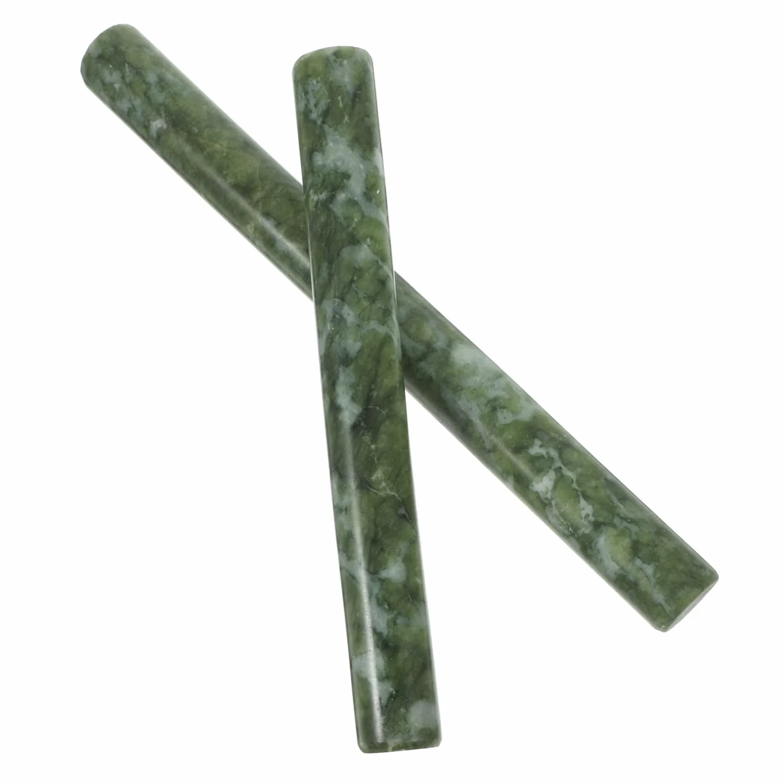Rodillo de Jade Auténtico para Masa y Pasta, Material Resistente Superficie Antiaherente, 2 Piezas Ideales para Amasar y Preparar Dumplings en Cocina Doméstica