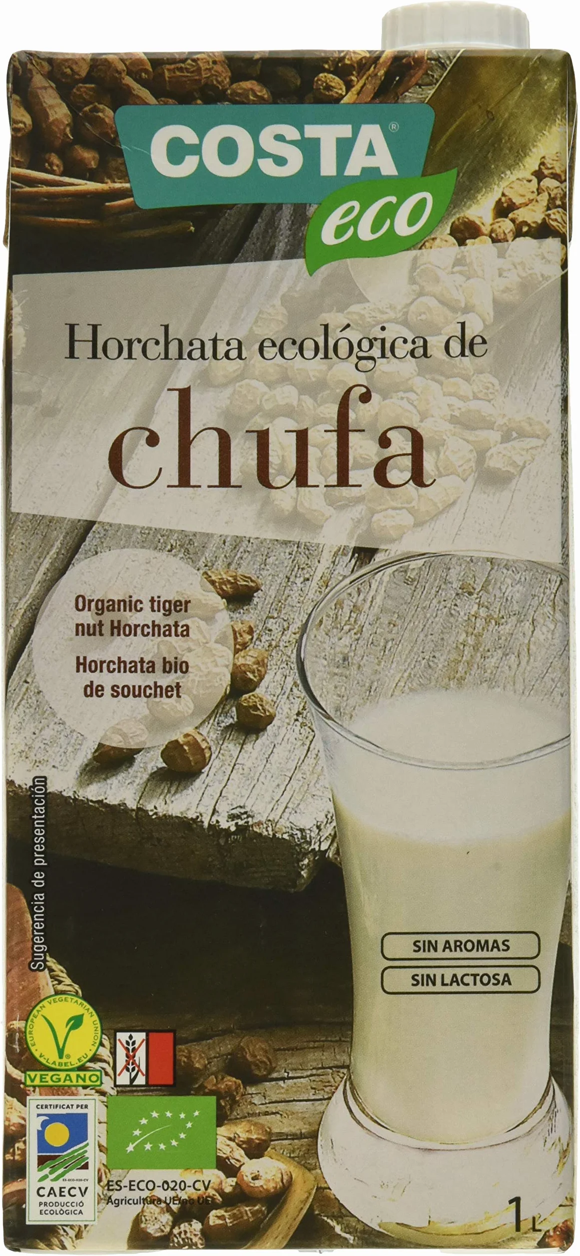COSTA ECO Horchata de Chufa Ecológica 6 x 1000ml