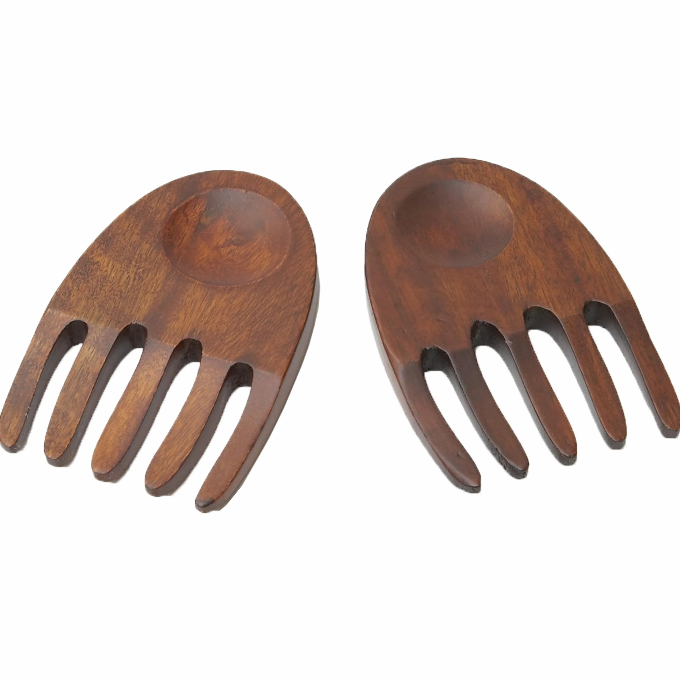 Woodard & Charles Madera ensaladera Manos, 15,2 cm, Color Rojo
