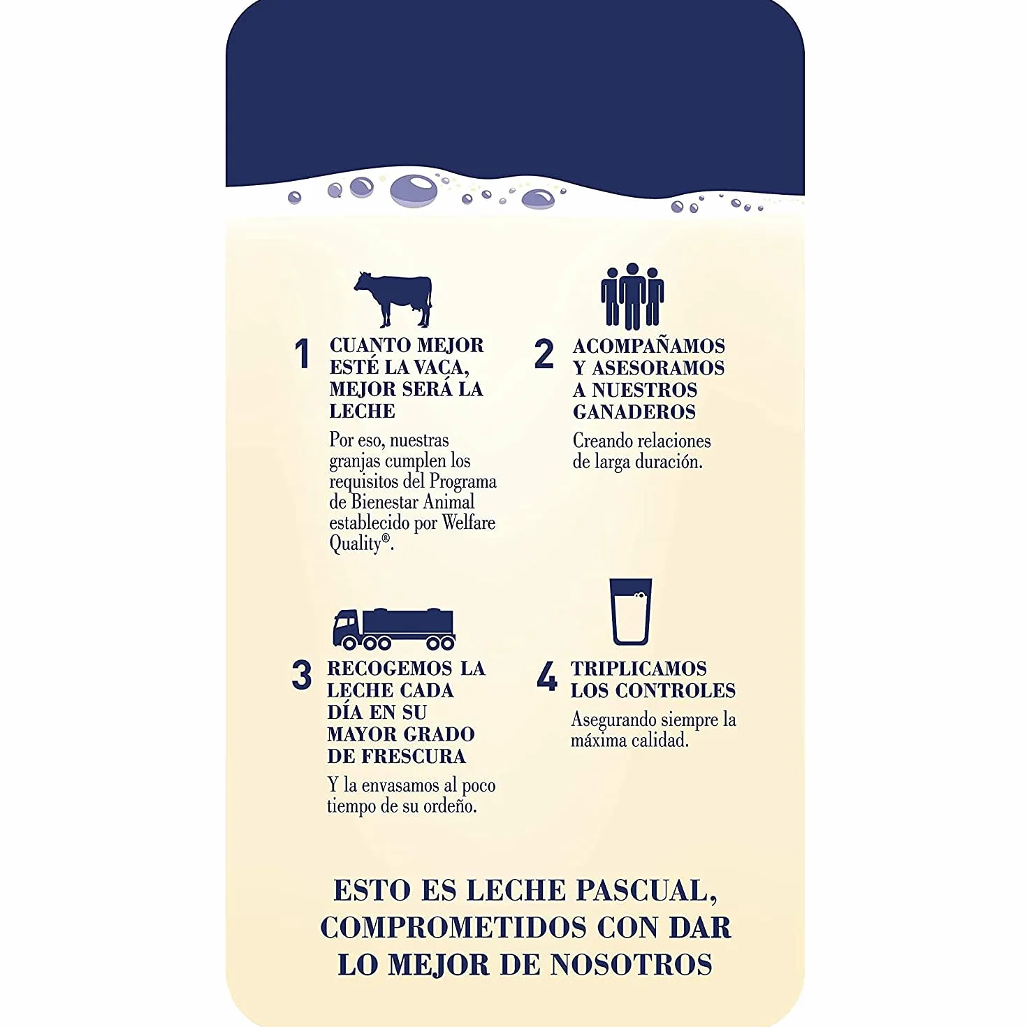 Leche Pascual Leche Entera Bienestar Animal Pack 6 x 1L