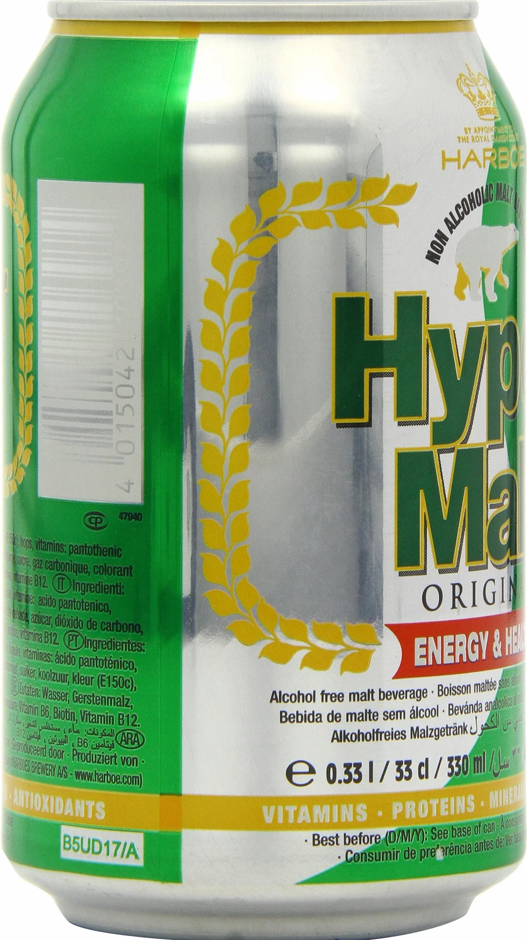 HYPER MALT Bebida de Malta enlatada Paquete 24 x 330 ml