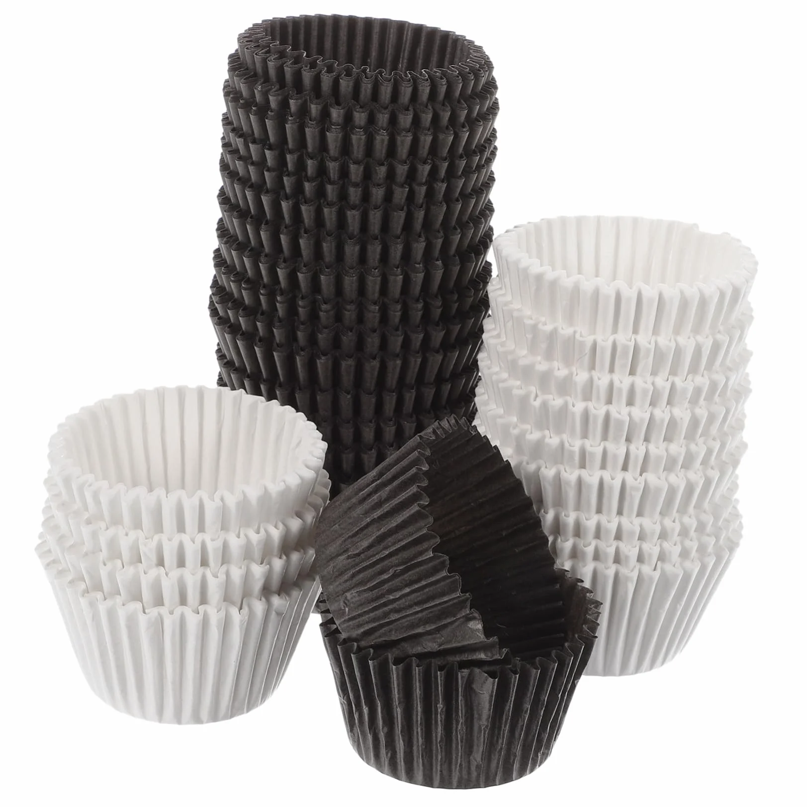 Cabilock 1000 piezas Unidades Moldes Grandes para Cupcakes Papel Grasa y Marrón para Fiestas Cumpleaños Bodas Decoraciones Postres