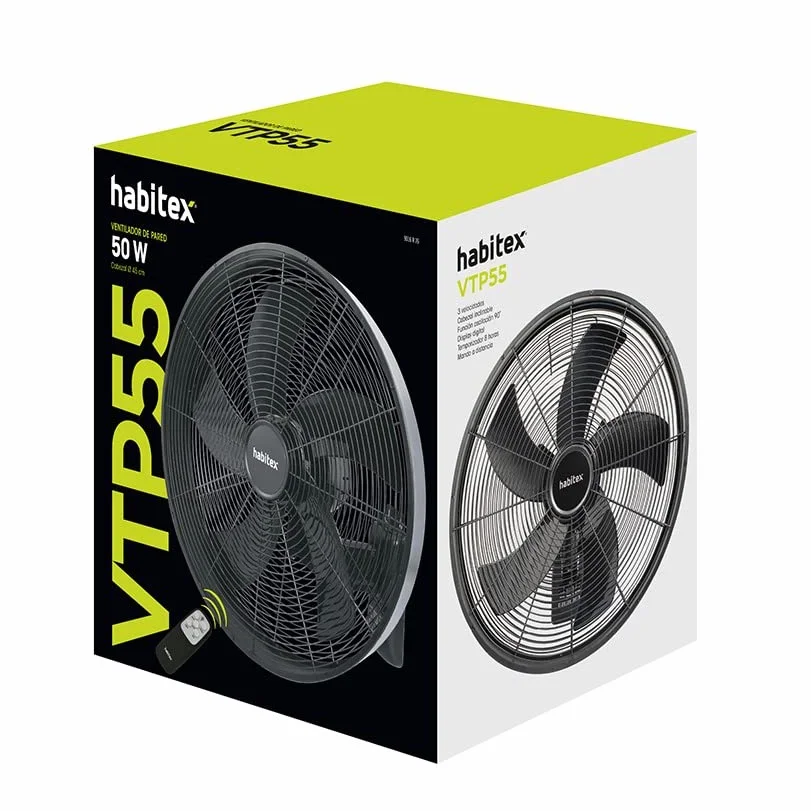 Ventilador Pared vtp55m.Mando. d.habitex