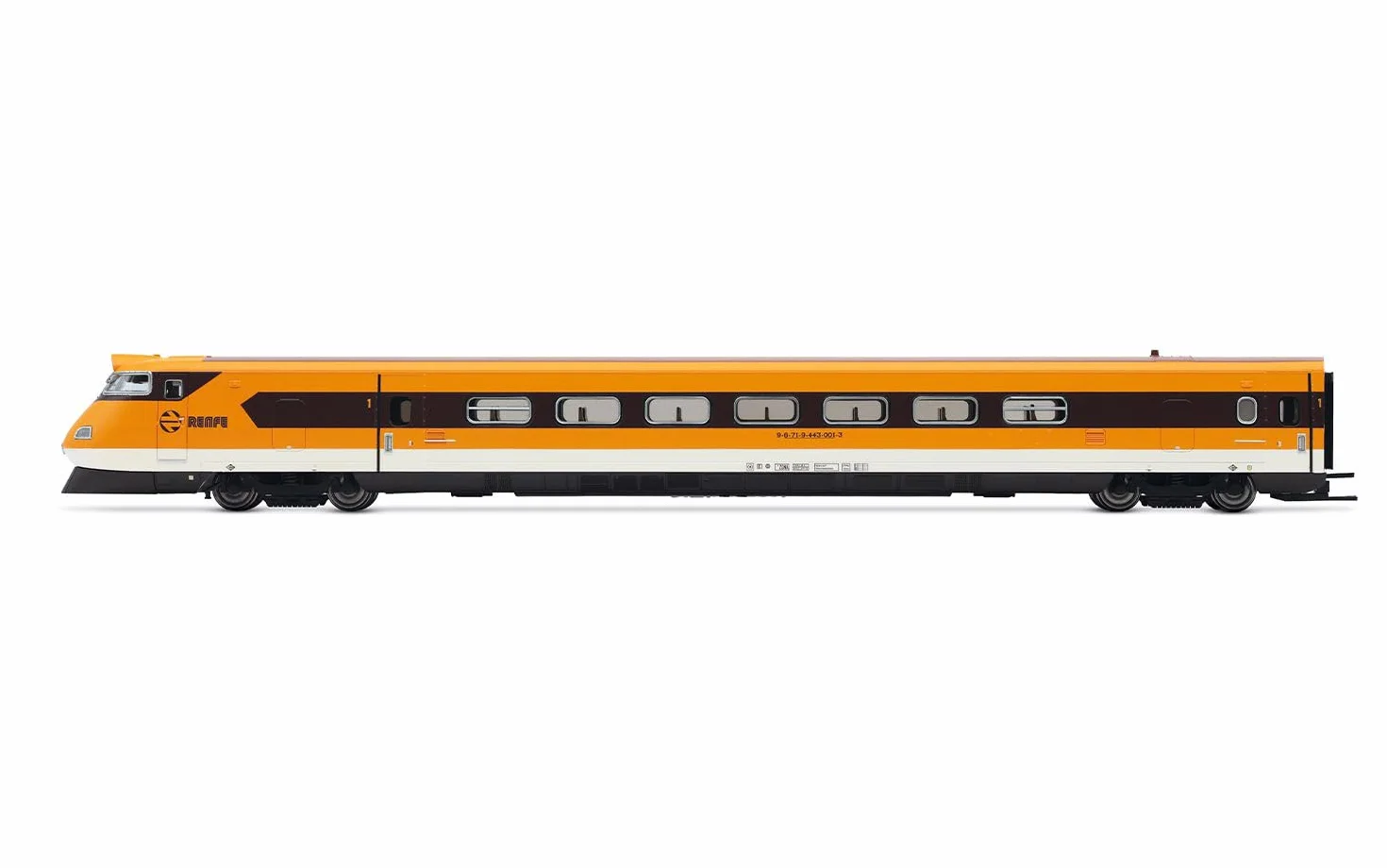Electrotren HE2015S RENFE, basculante de Alta Velocidad EMU Clase 443, con Techo marrón y Logo Moderno, EP. IVb, con decodificador de Sonido DCC Modelo RailwayLoco - Eléctrico