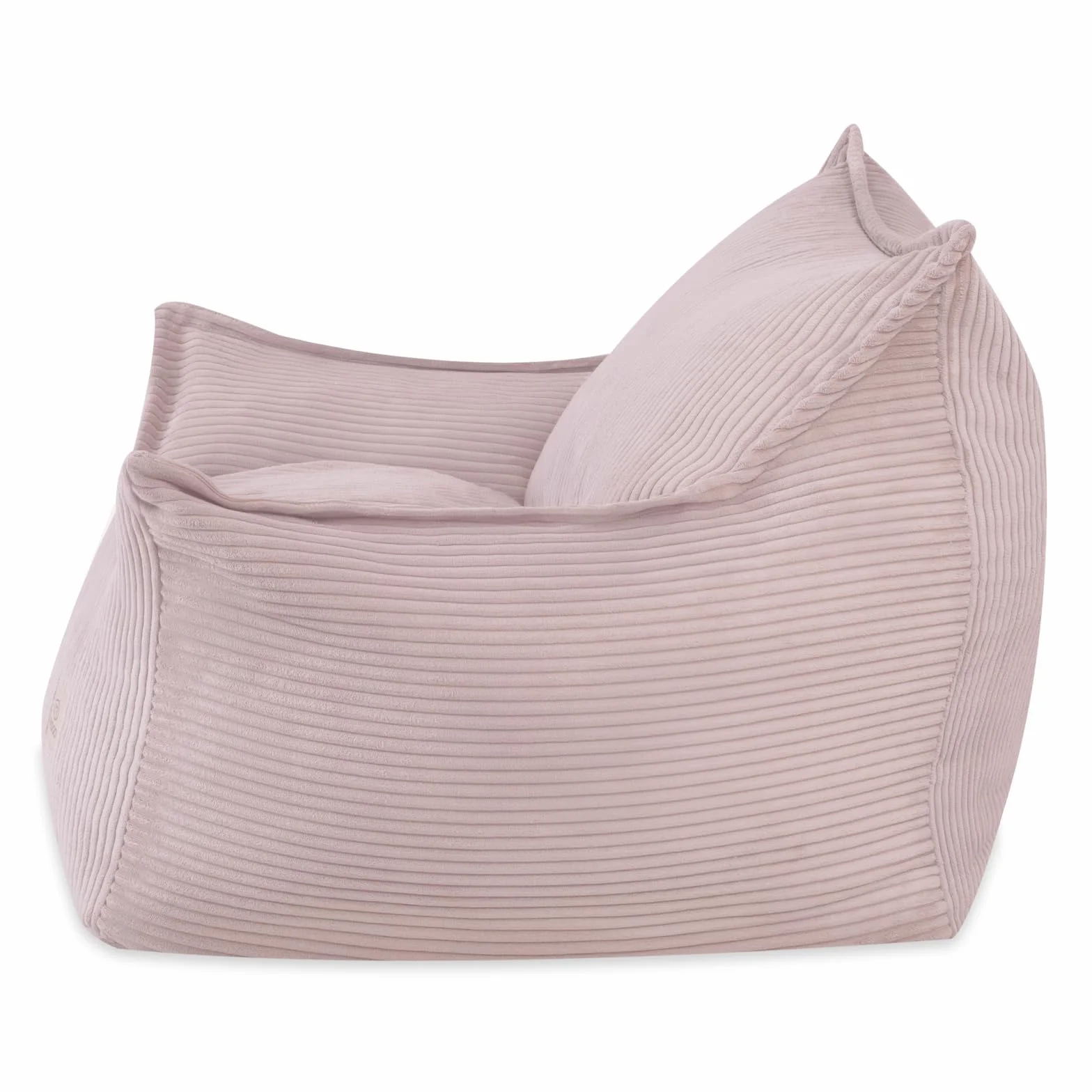 MISIOO Roya Cord - Sillón infantil para habitación de los niños, puf suave, sillón de suelo, de pana premium, Öko-Tex, 80 x 73 x 58 cm