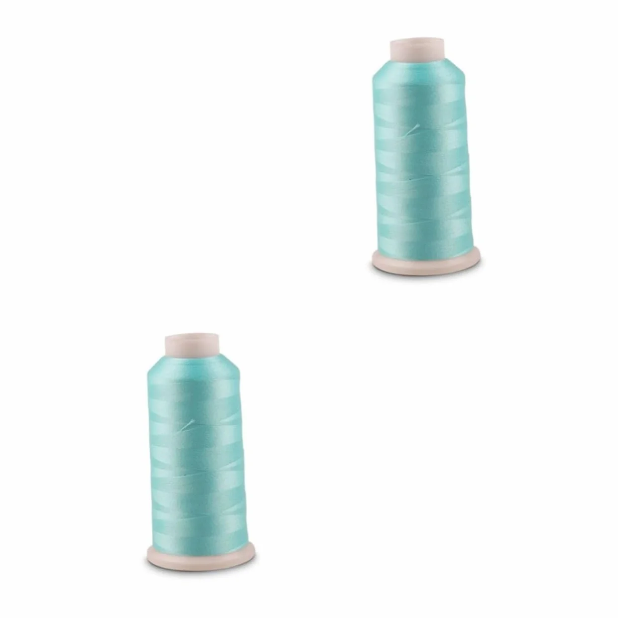 SHINEOFI 2piezas Hilo De Coser Luminiscente De Yards Color Azul Hilo De Bordar Que Brilla La Oscuridad Para Costura Acolchado y Manualidades