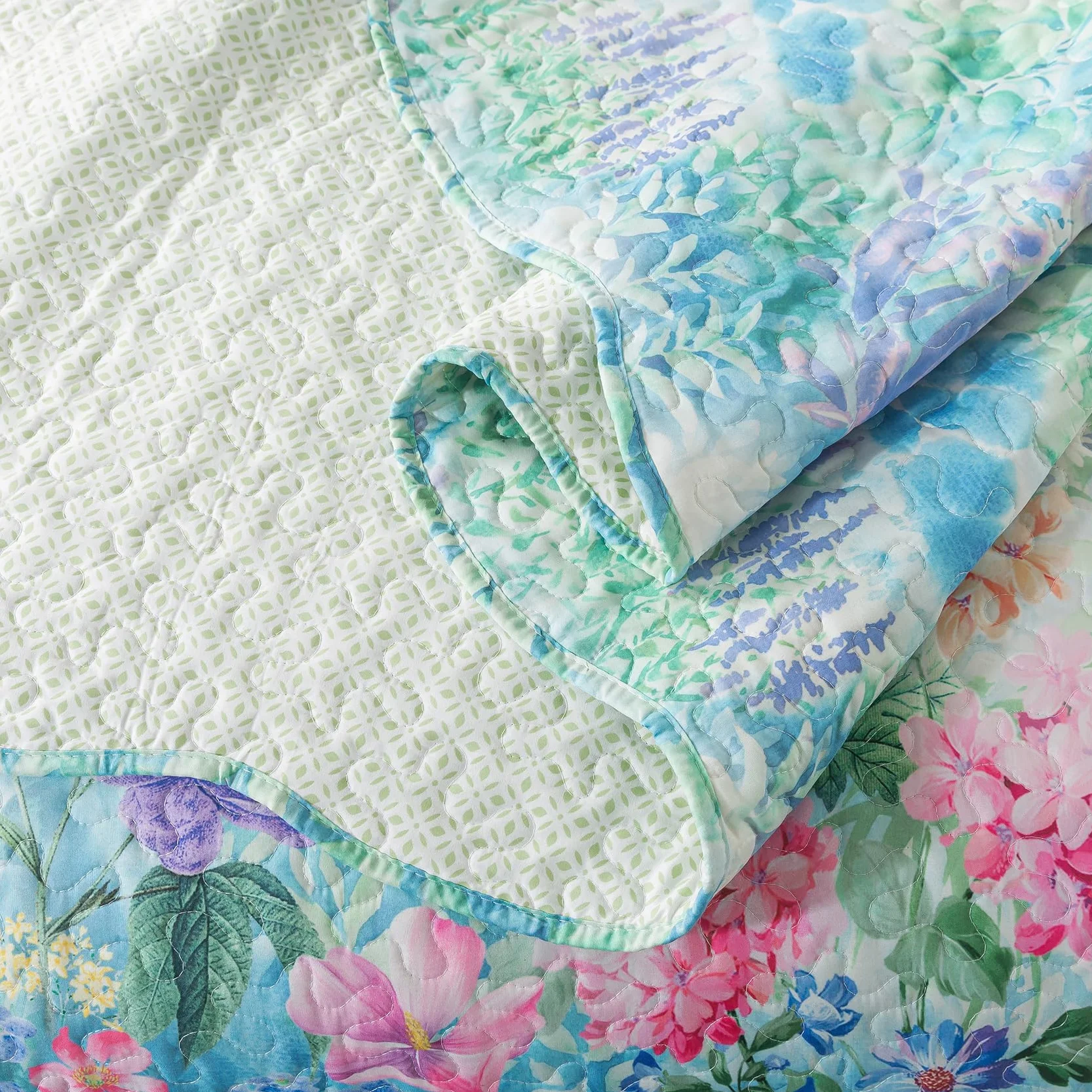 Travan Juego de edredón Floral, Ultra Suave y Resistente a la decoloración, Juego de Cama Queen con 1 edredón y 2 Fundas, Morado, jardín de ensueño