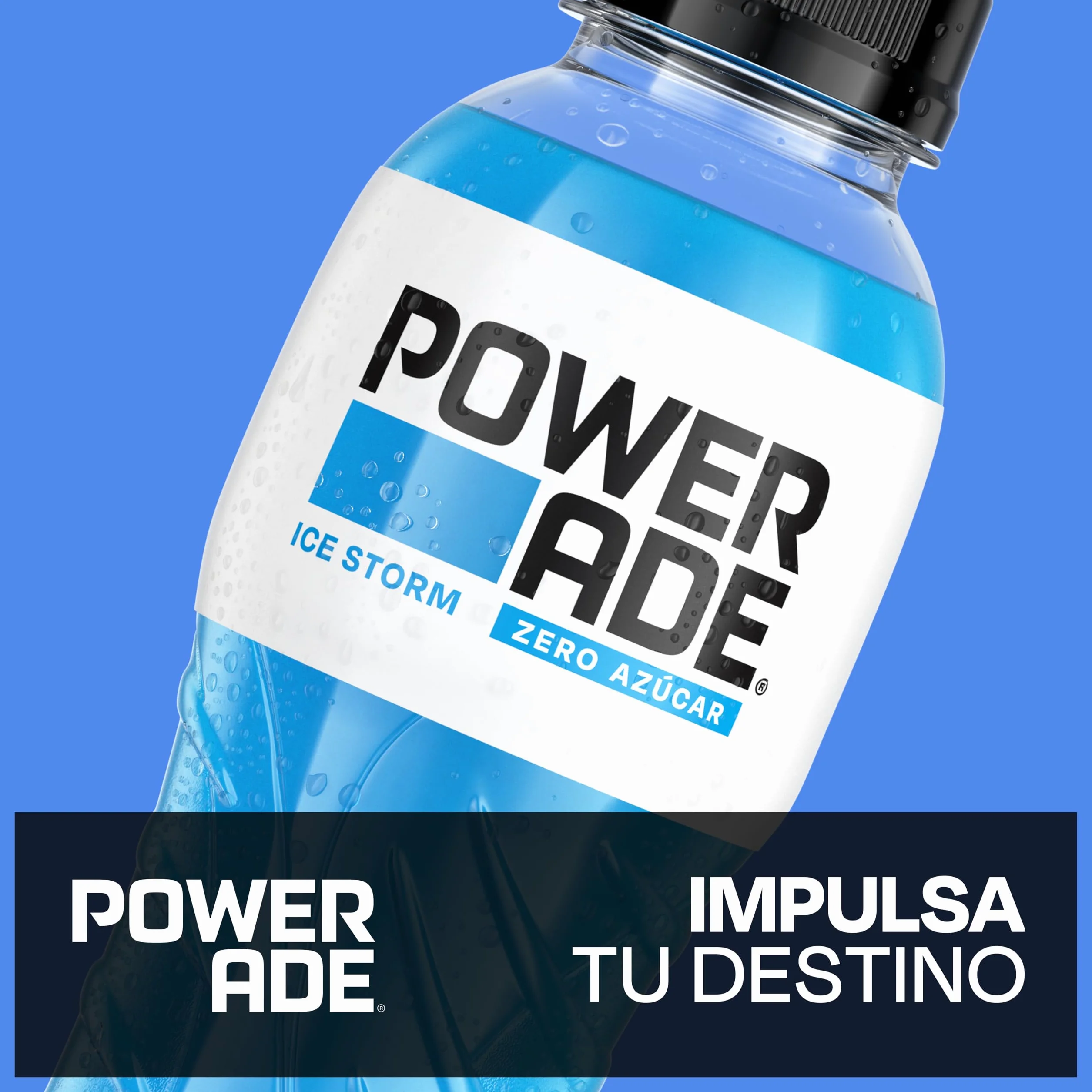 Powerade Ice Storm Zero Bebida Isotonica Sin Gluten Pack 12 x 500ml