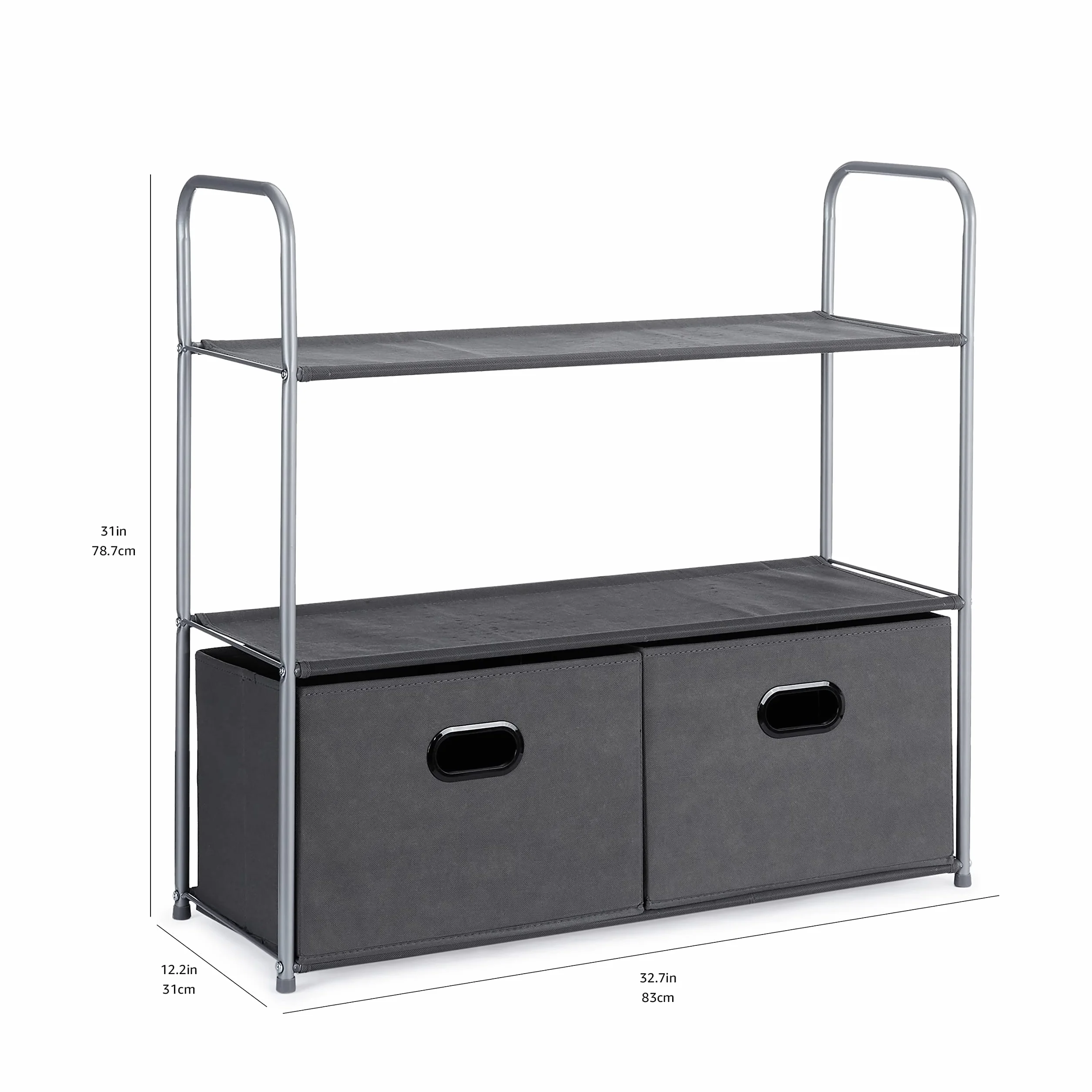 Amazon Basics Organizador de Armario 83x31x78.7 cm Gris