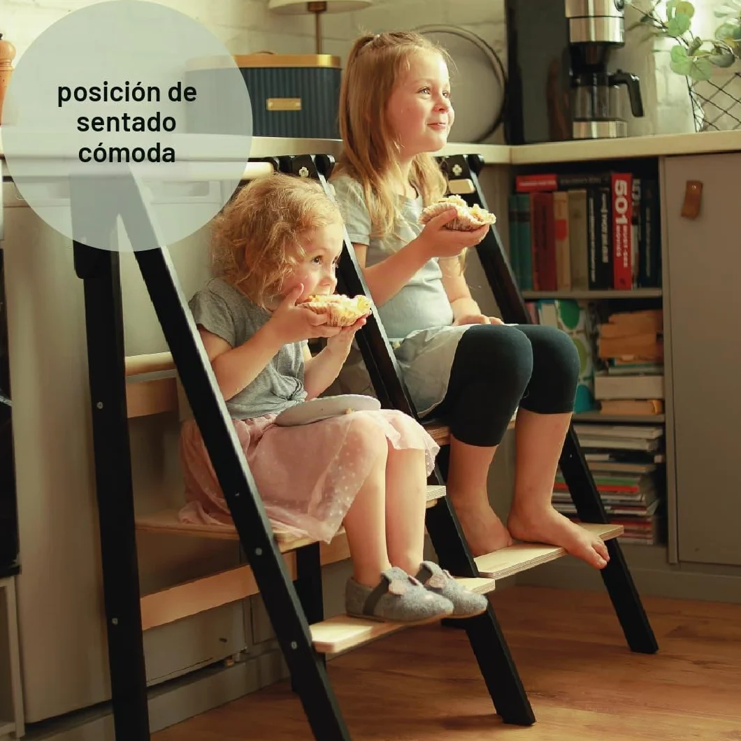 Torre Montessori de Aprendizaje con Rieles de Seguridad para Niños 3-6 Años