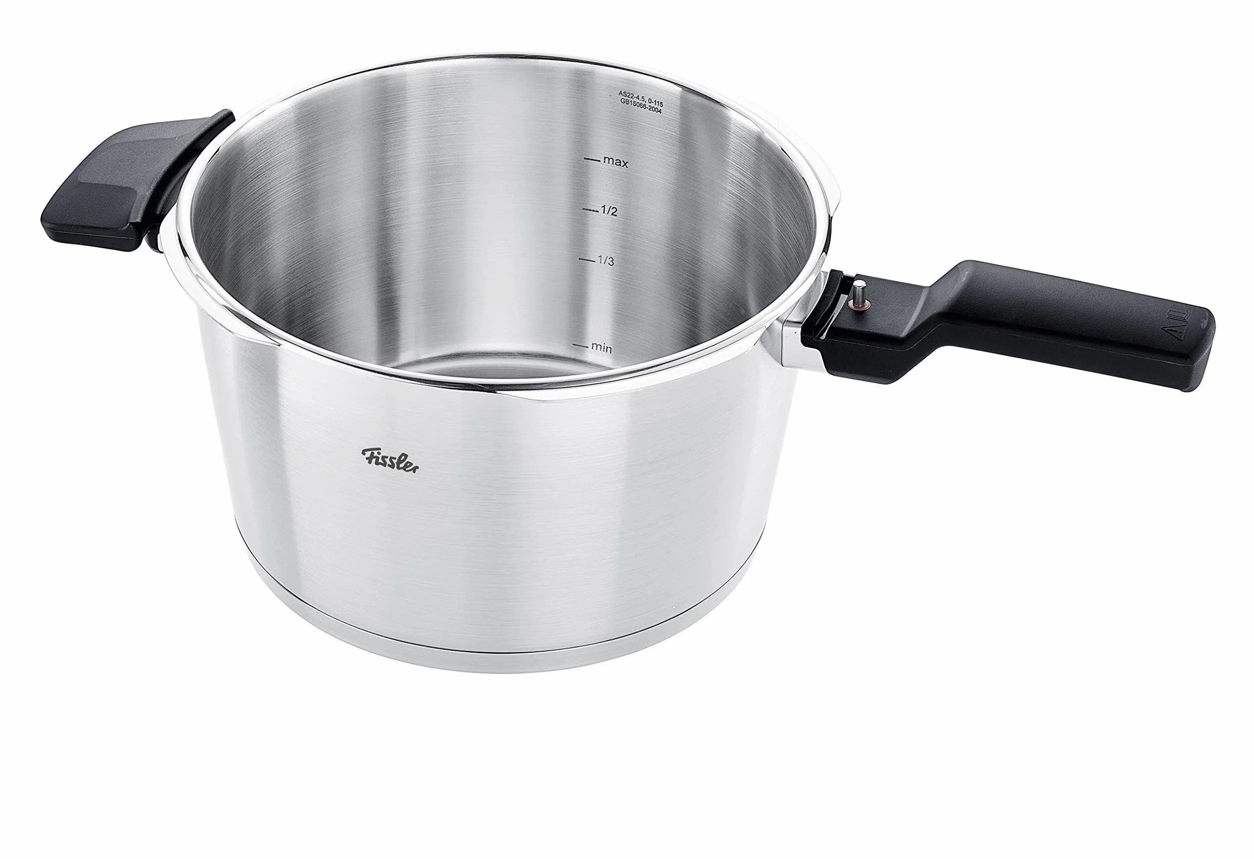 Fissler Vitaquick Premium Olla a Presión de 4,5 L y 22 cm de Diámetro, Acero Inoxidable, 2 Niveles de Cocción, Fabricada en Alemania, Inducción