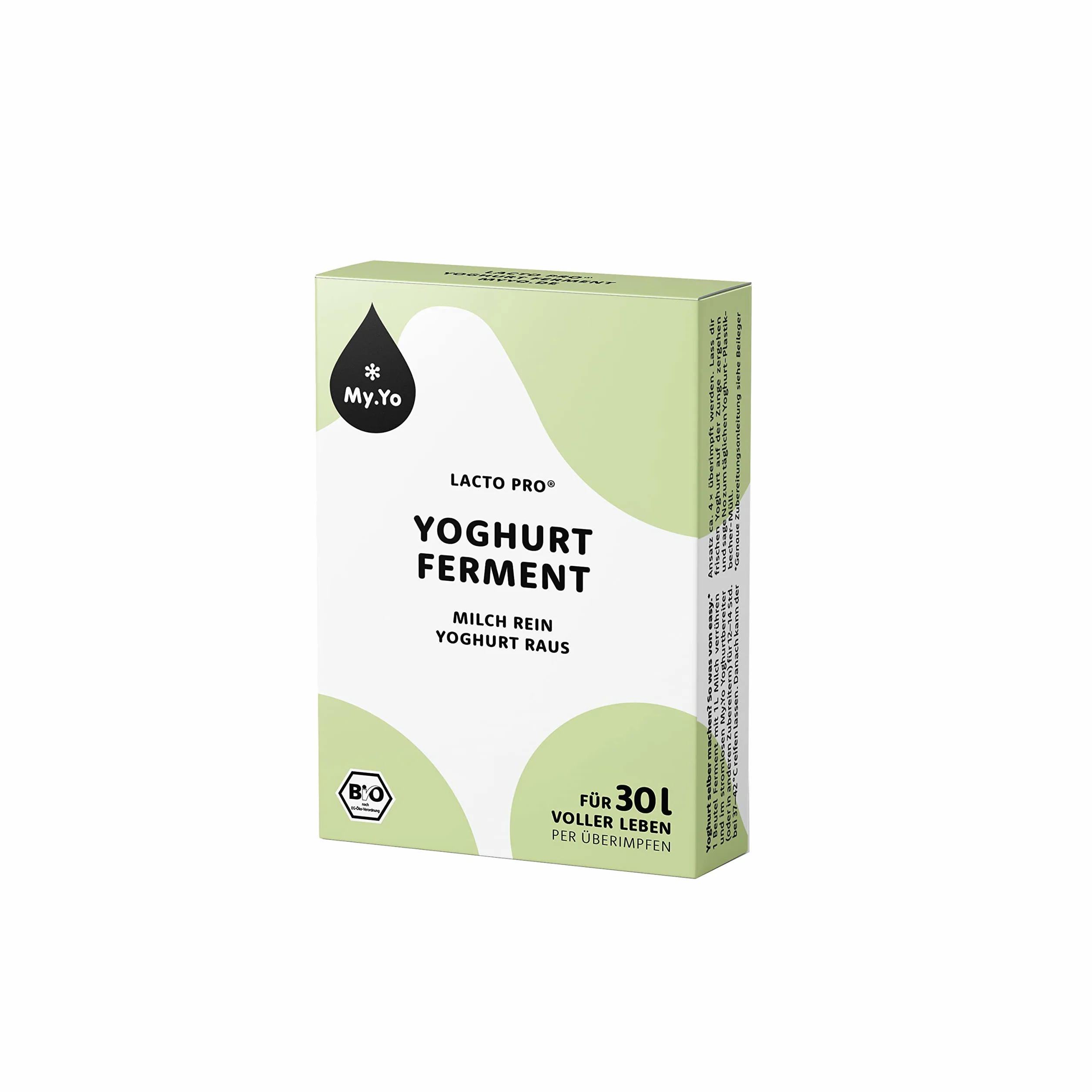 Fermento para Yogur Ecológico Lacto Pro, 6x5 gr, Hasta 30 Litros