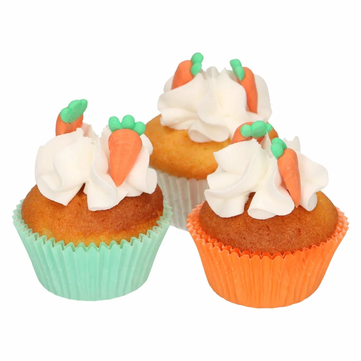 FunCakes Decoraciones de Azúcar Zanahorias Set 16 Piezas Sin Gluten