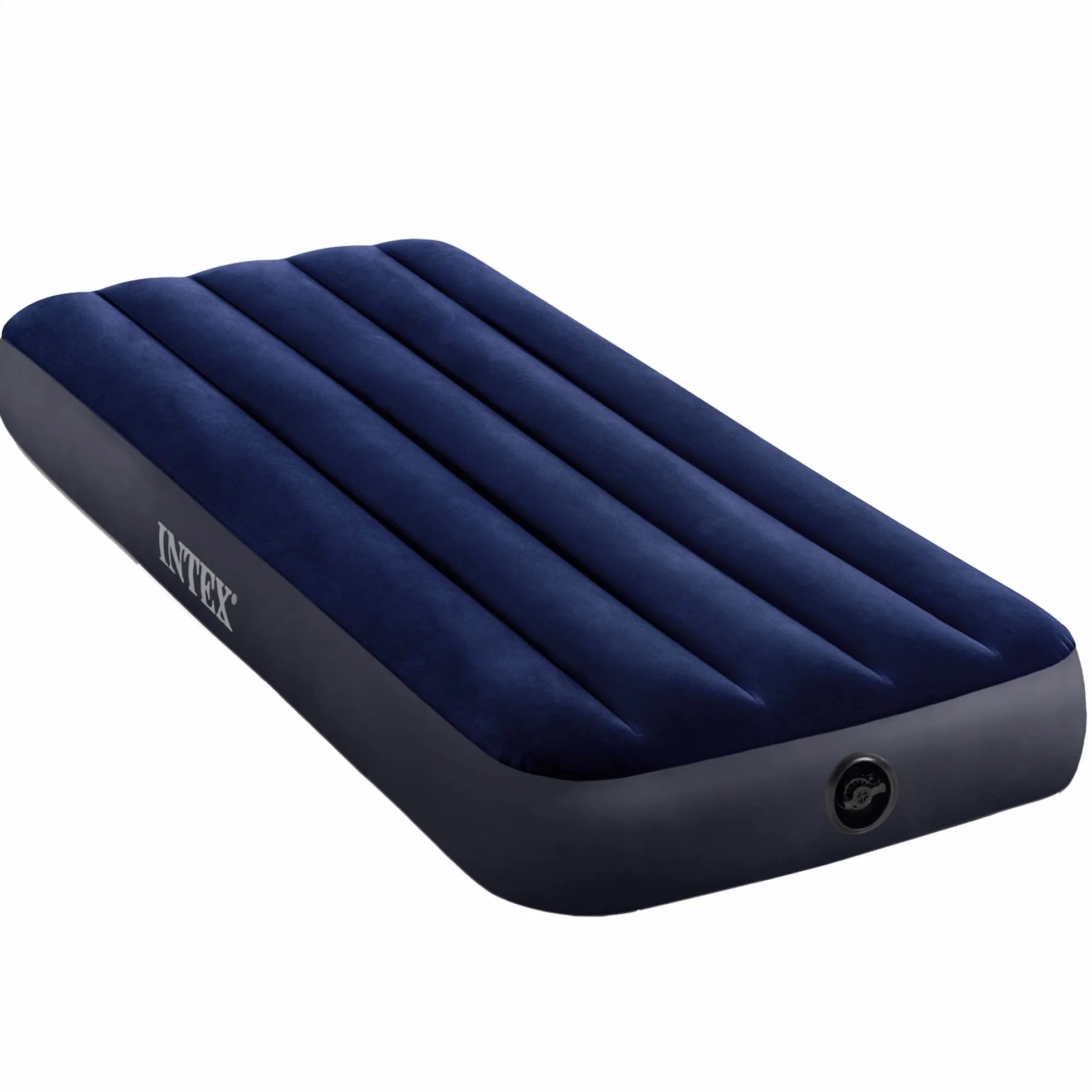 Intex Colchón hinchable Dura-Beam Cama de aire inflable para camping Azul