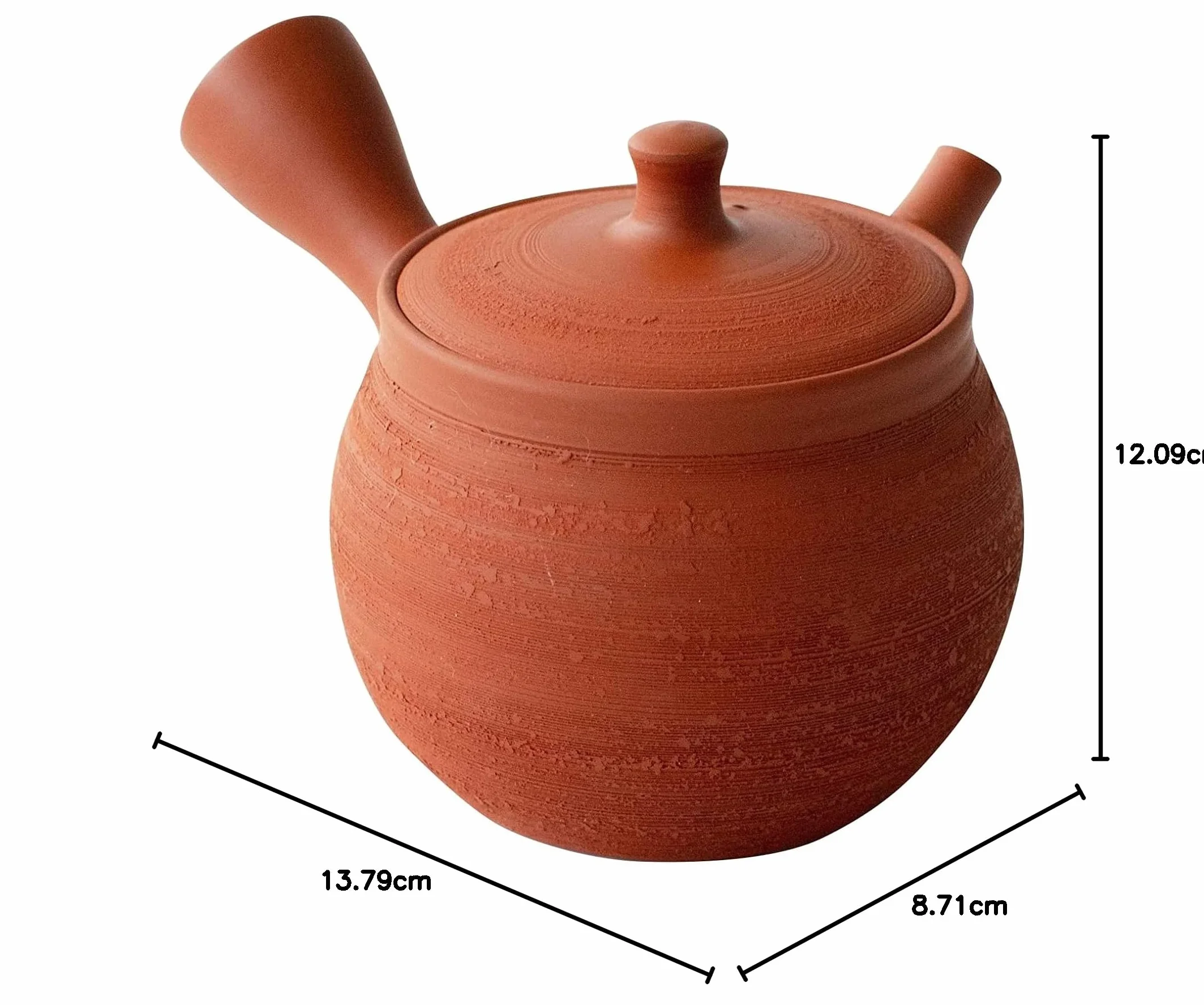 Tokoname Ware Gyokko - Tetera Kyusu de malla de cerámica para un solo uso