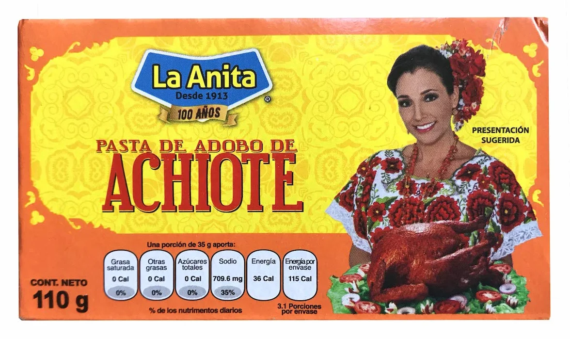 La Anita Pasta de Achiote de México 3.52 oz 100 g