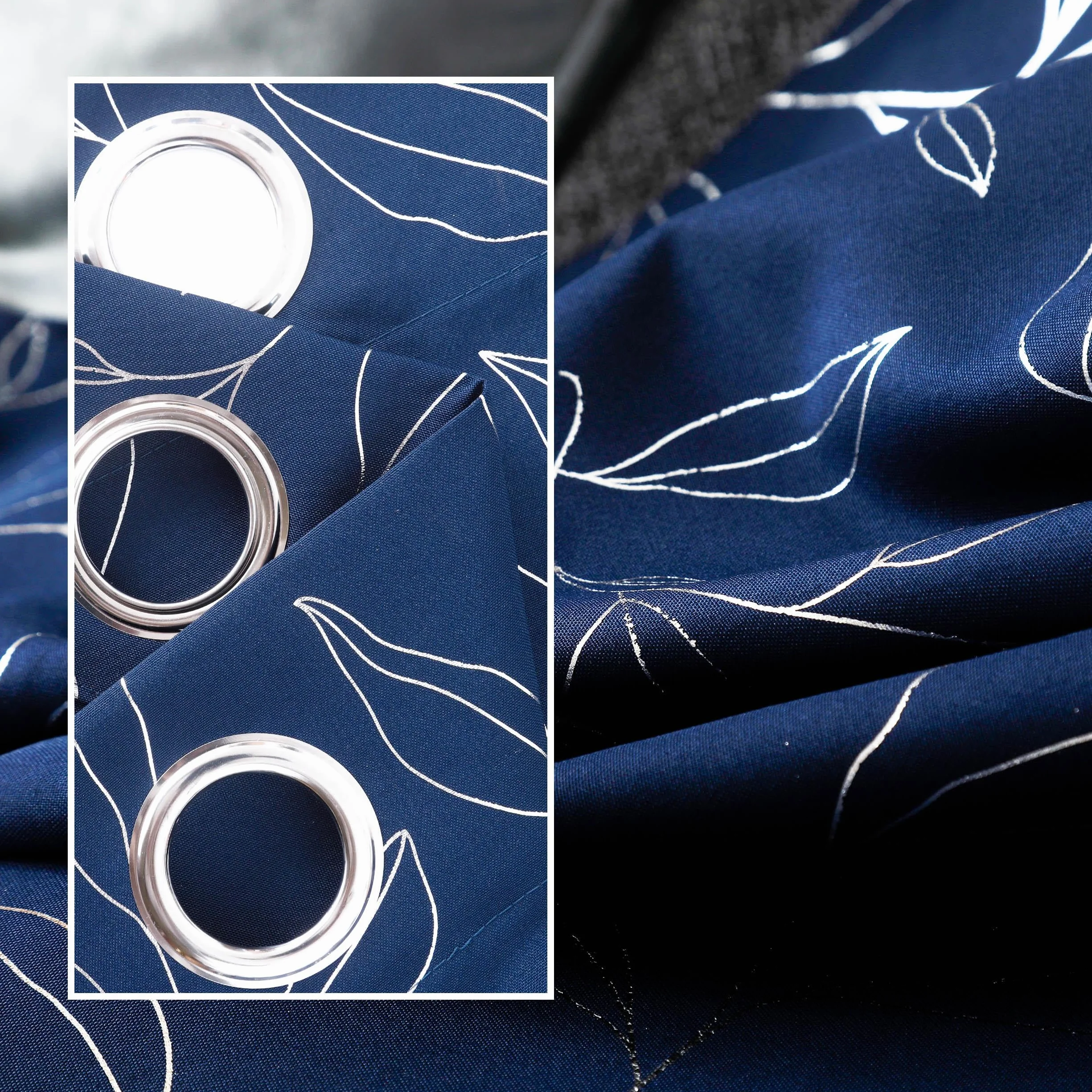Cortina Salon Estampado 2 Paneles 140x260cm DALINA Textil