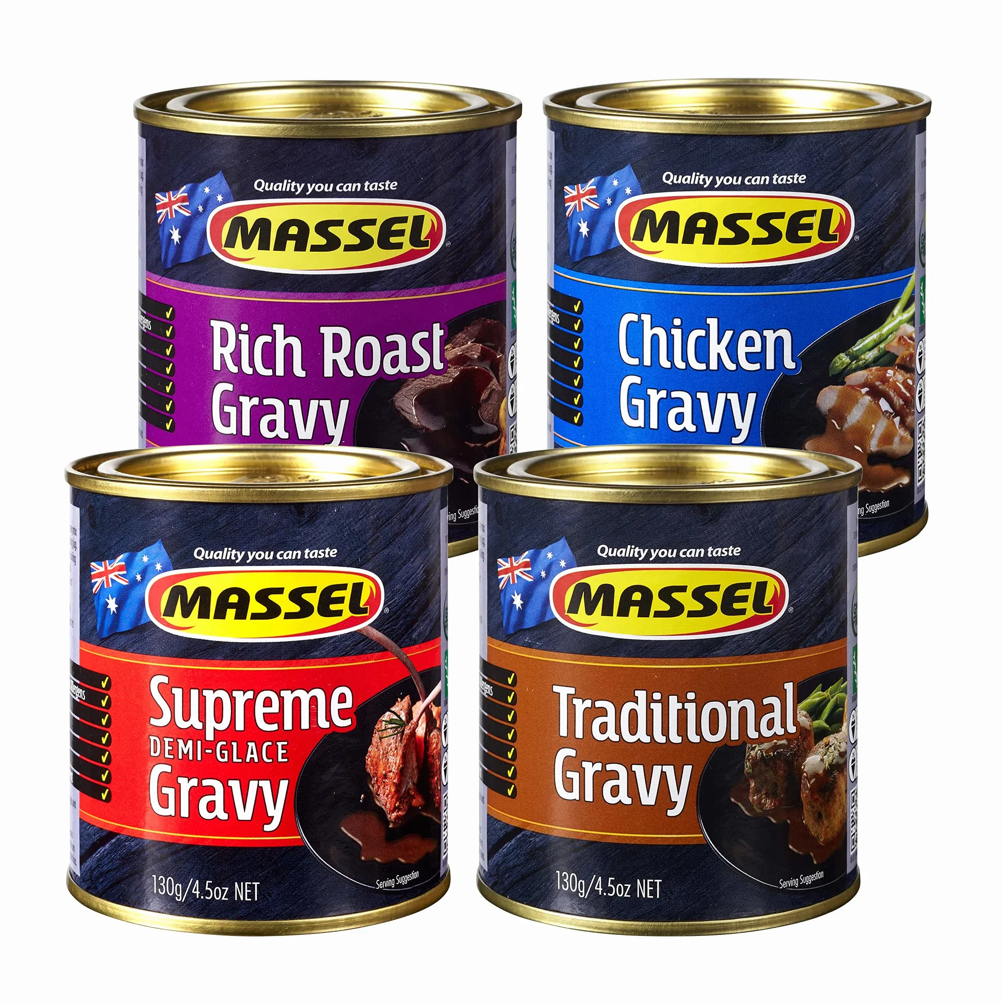 Massel Paquete variado de salsa, 130 g, paquete de 4