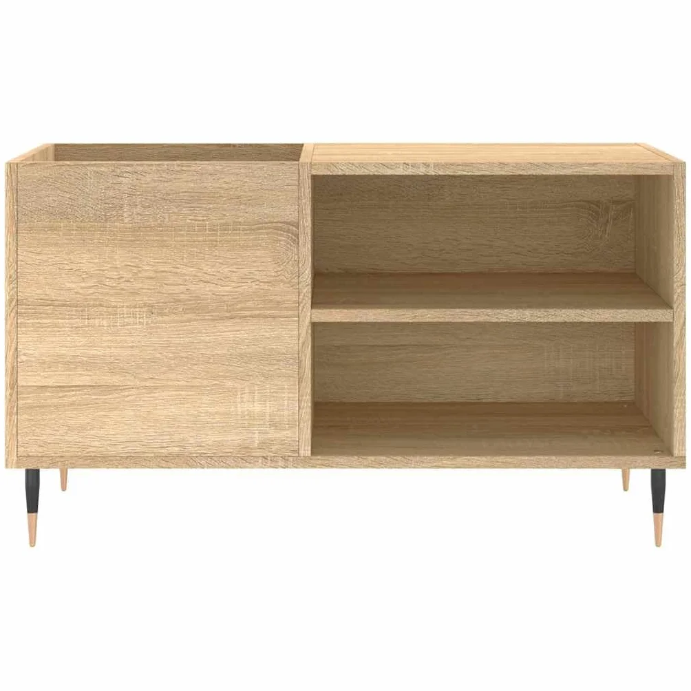 vidaXL Mueble de Discos Madera de ingeniería Roble Sonoma 85x38x48 cm