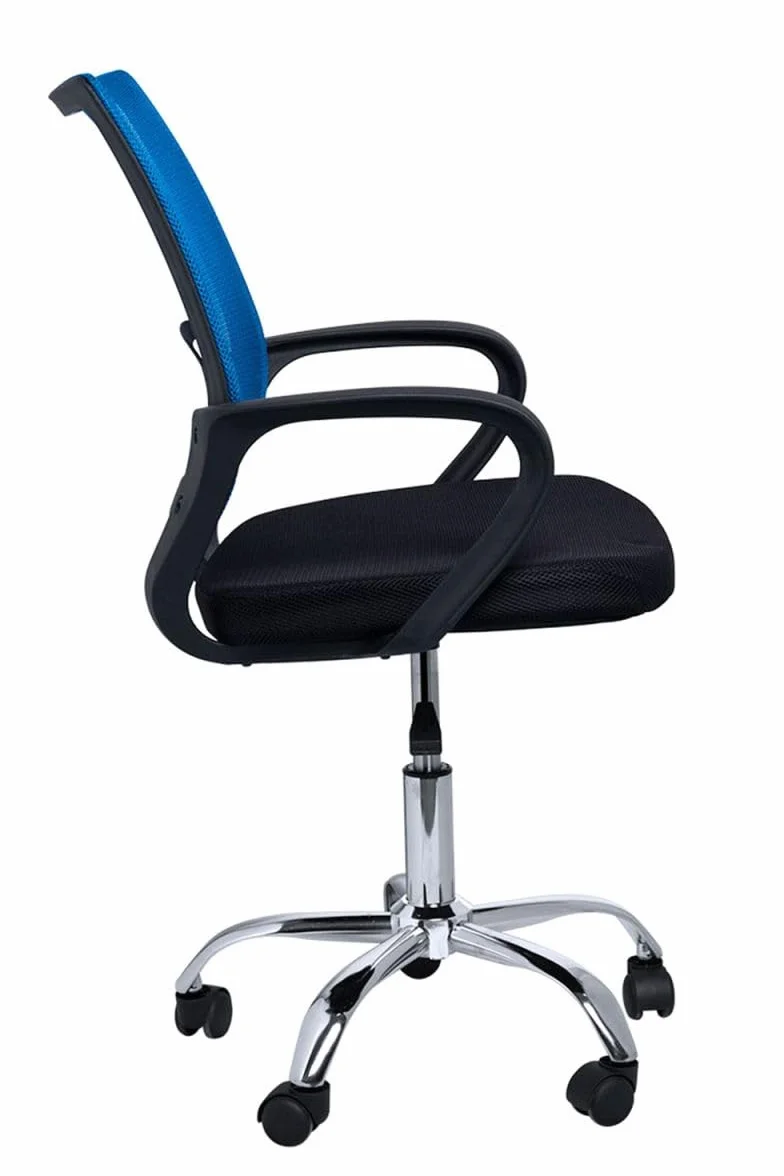 Silla de Oficina Azul y Negra Midi Pro - Máxima Ergonomía para Escritorio y Gaming