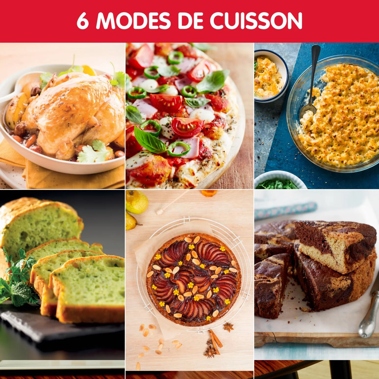 Moulinex - Horno posable 33 L, calor giratorio, convección de punta, 6 modos de cocción, termostato ajustable hasta 240 °C, temporizador 120 min, rejilla reversible, manoplas de silicona, Optimo Negro