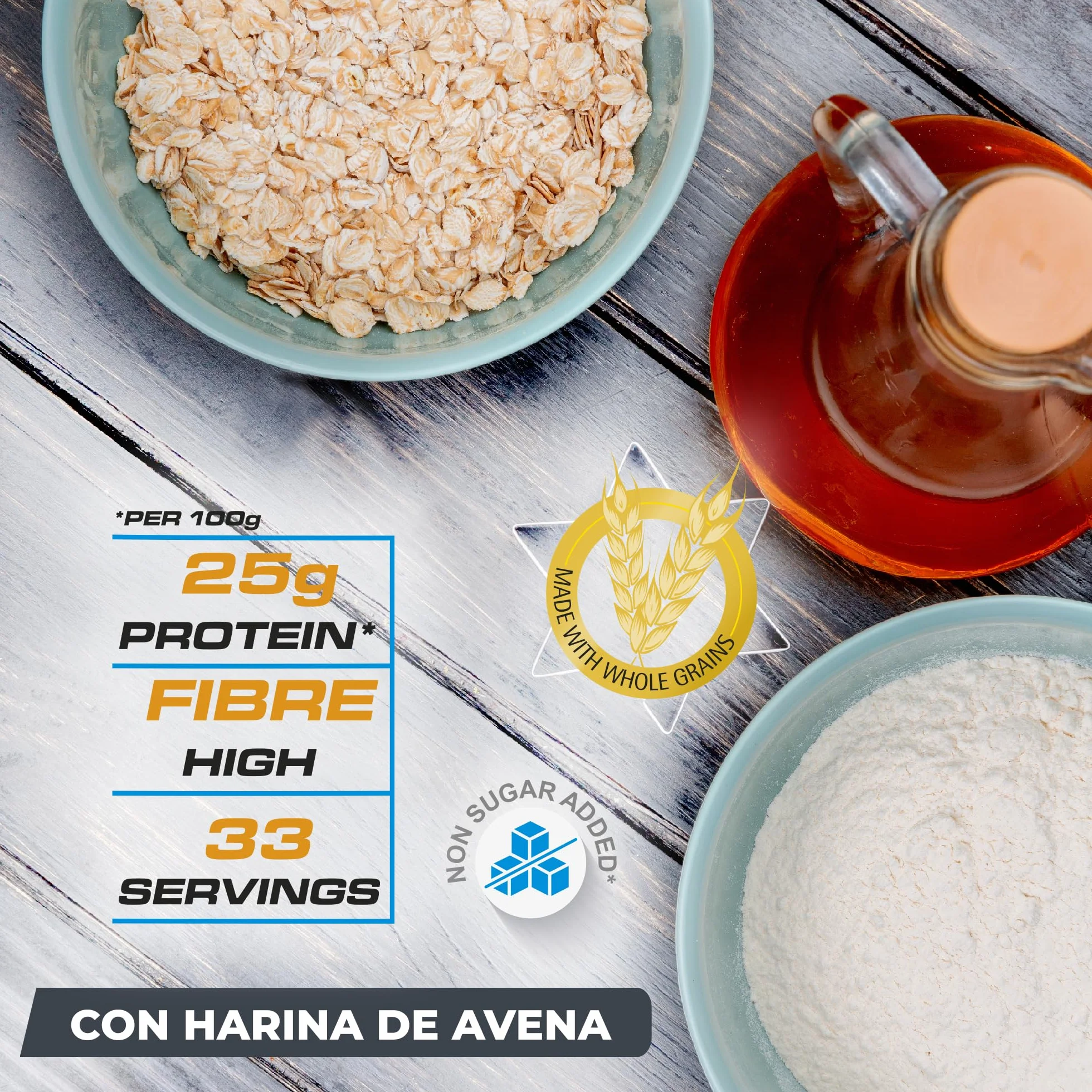 Protein Pancake 1 kg Con Harina de Avena 25% Proteínas Alto en Fibra Bombon Avellana