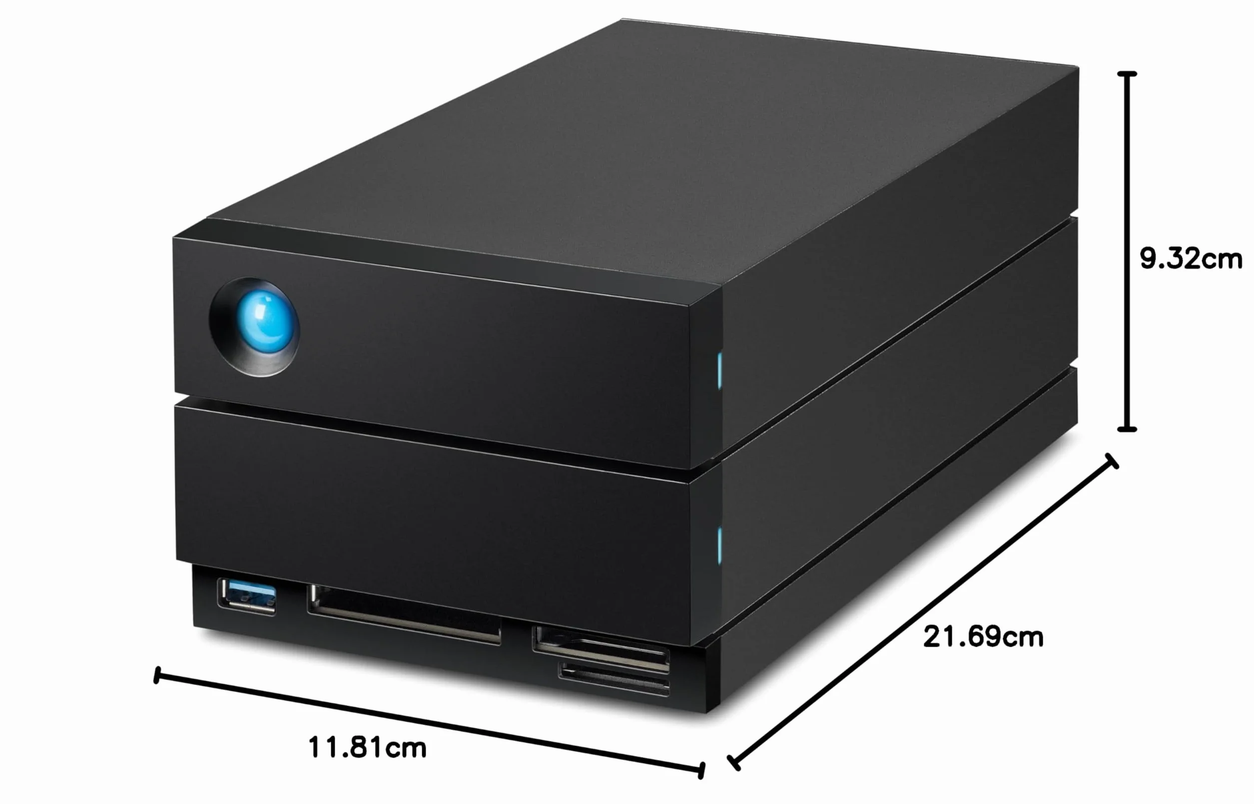 LaCie 2big Dock boîtier de disques 48 To Bureau Noir