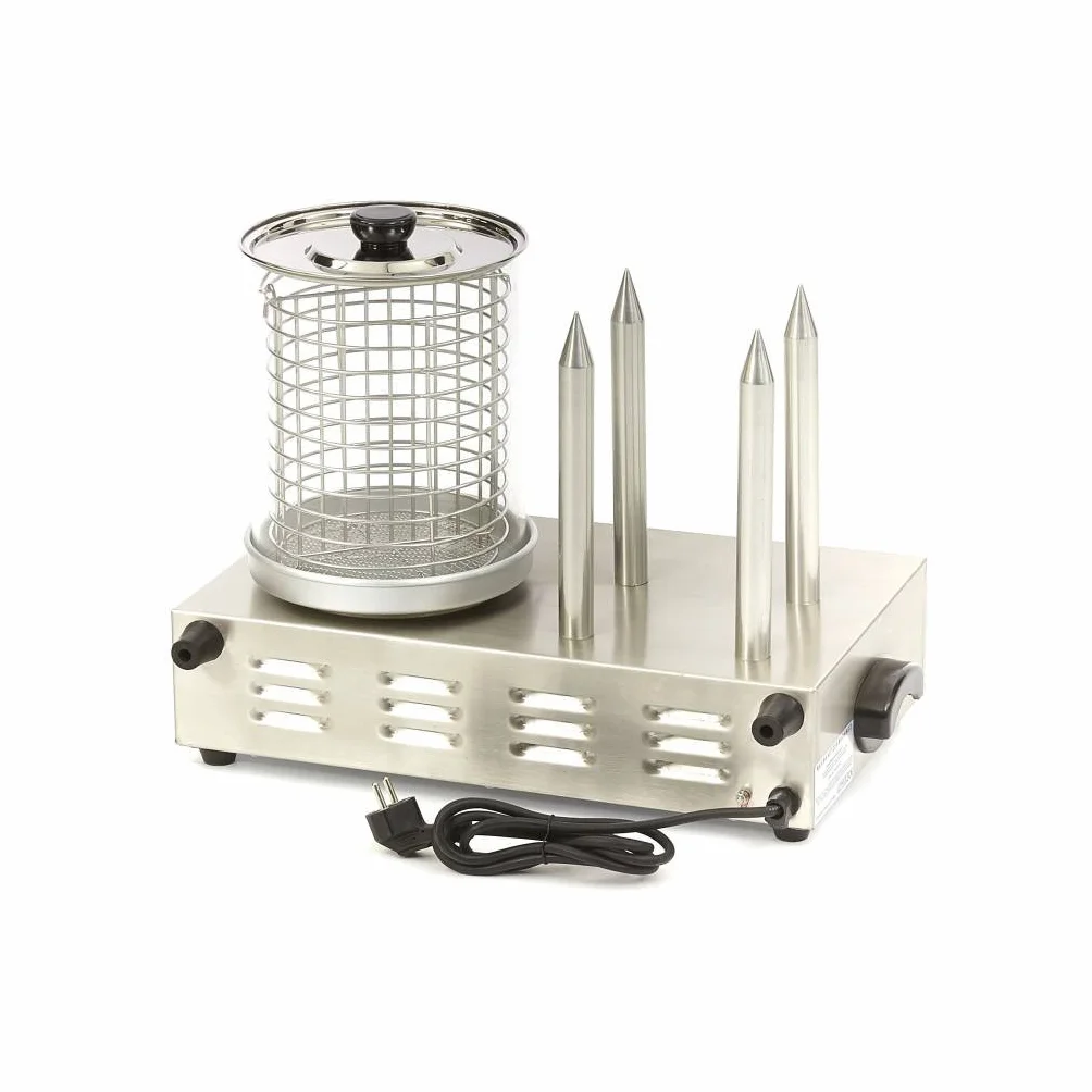 Maxima Macchina per Hot Dog con 4 barre riscaldanti