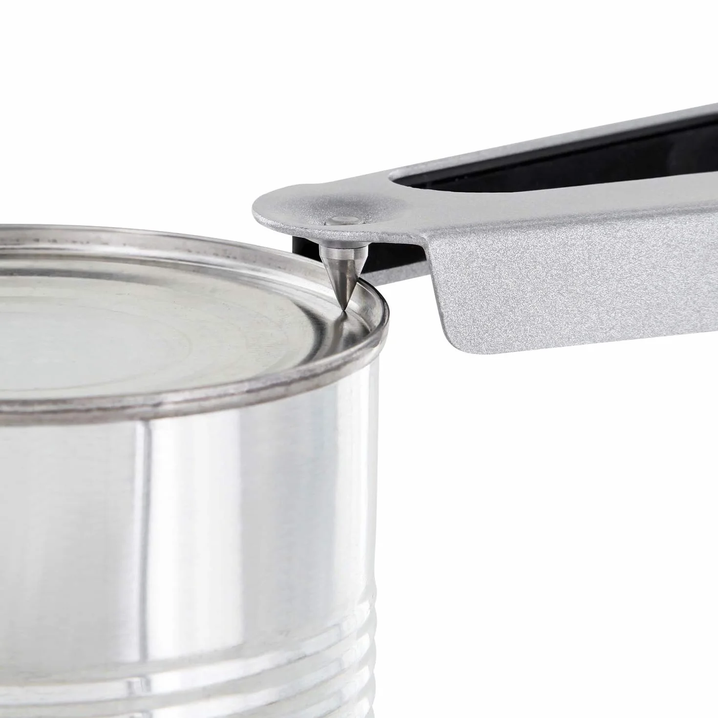 Westmark Abridor multiusos con borde de goma, Abrebotellas/latas, 17 cm, Acero/Goma, Plateado