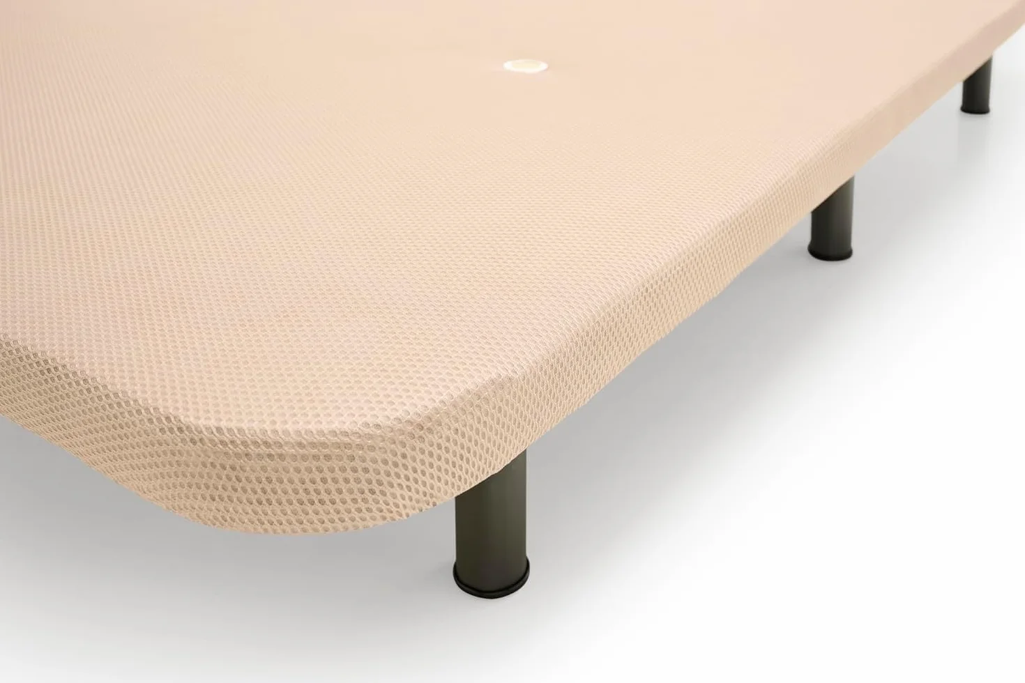 HOGAR24 ES - Style -Base Tapizada Reforzada 3D con Estructura Extra Firme, Barras de Refuerzo Internas y 6 Patas Metálicas Roscadas de 26 cms, Medidas 150x190 cm, Color Beige