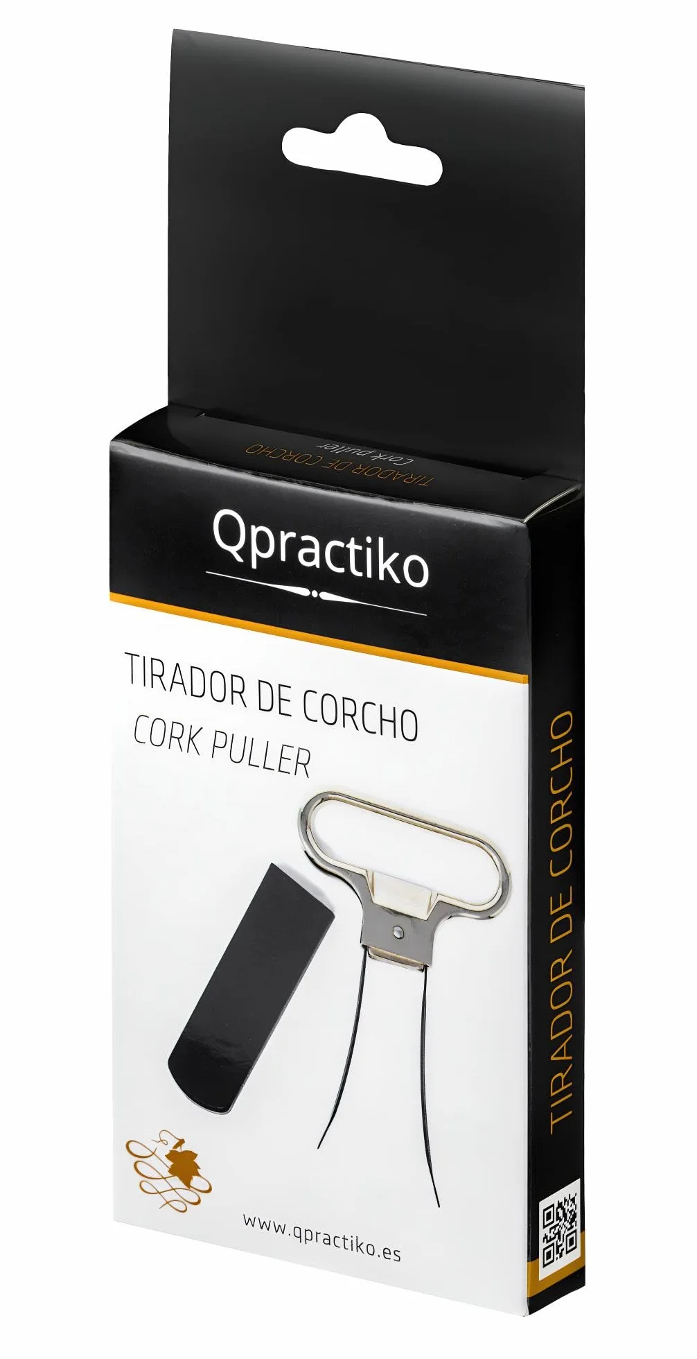 Tirador de corcho acero inoxidable con funda rígida ABS 6,5 x 11 cm 63 g