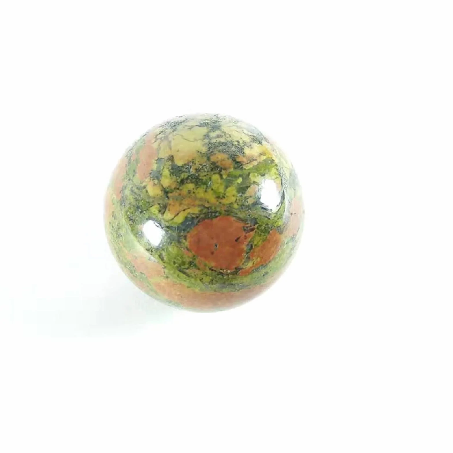 Cristal Natural en Bruto 1 Pieza Piedra de epidota Natural Roca rubí Cuarzo esferas Bola 30mm-45mm decoración del hogar Cristal ERTEYIN (Color : 1pc 35mm)