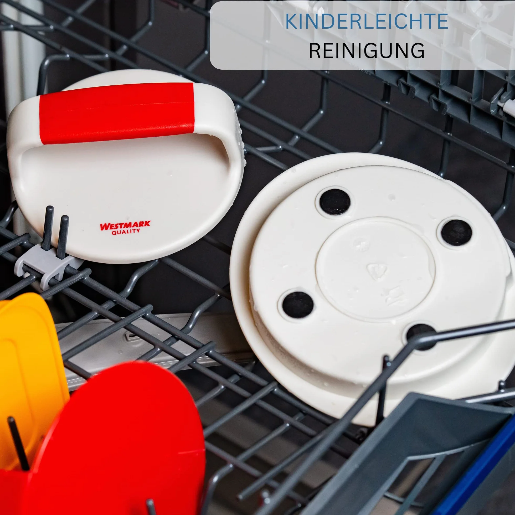 Westmark Prensa para hamburguesas 11,5 cm Plástico Blanco/Rojo