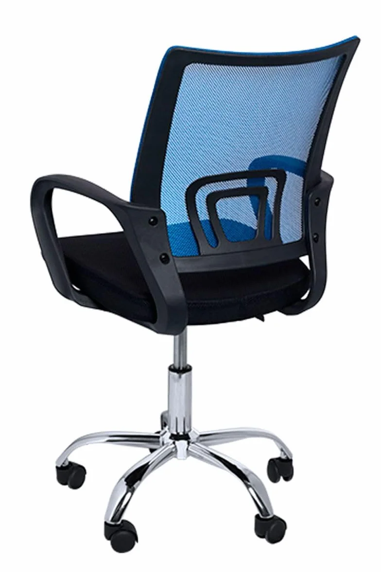 Silla de Oficina Azul y Negra Midi Pro - Máxima Ergonomía para Escritorio y Gaming