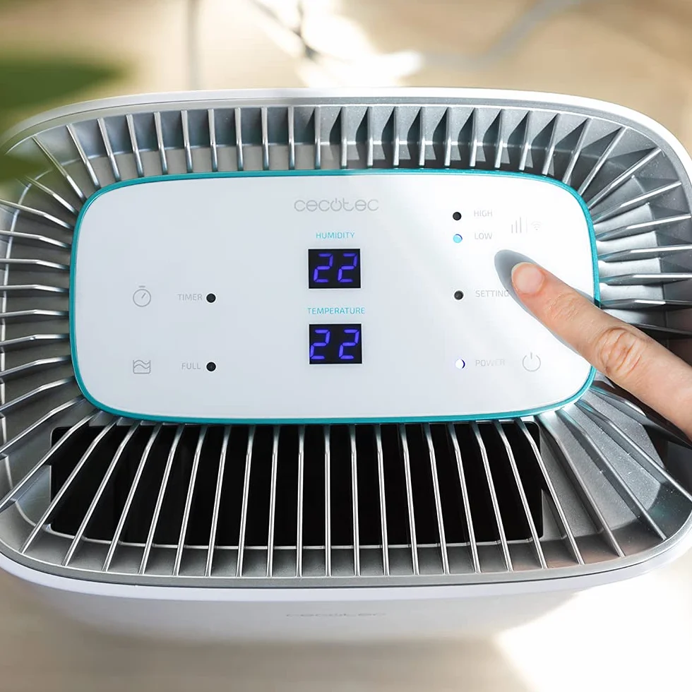 Cecotec Deshumidificador Big Dry 4000 Expert Connected. Control Wifi, 10L/día, Depósito extraíble 2,5L, Cobertura 105m3/h, Gas R290, Silencioso, Humedad 40% a 80%, Pantalla LED, Apagado Automático