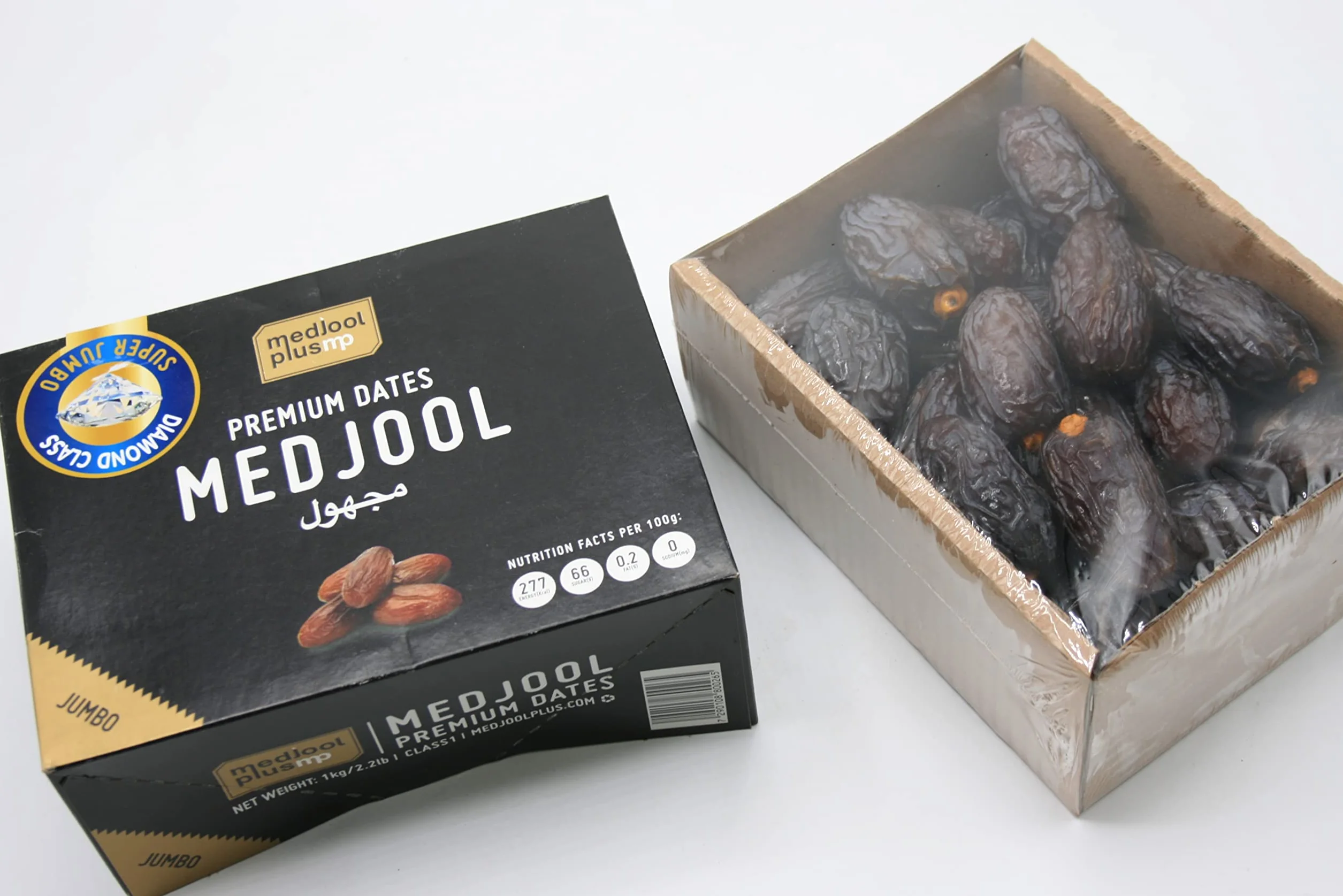 Dátiles Medjool Premium Super Jumbo 1kg Naturales con Hueso