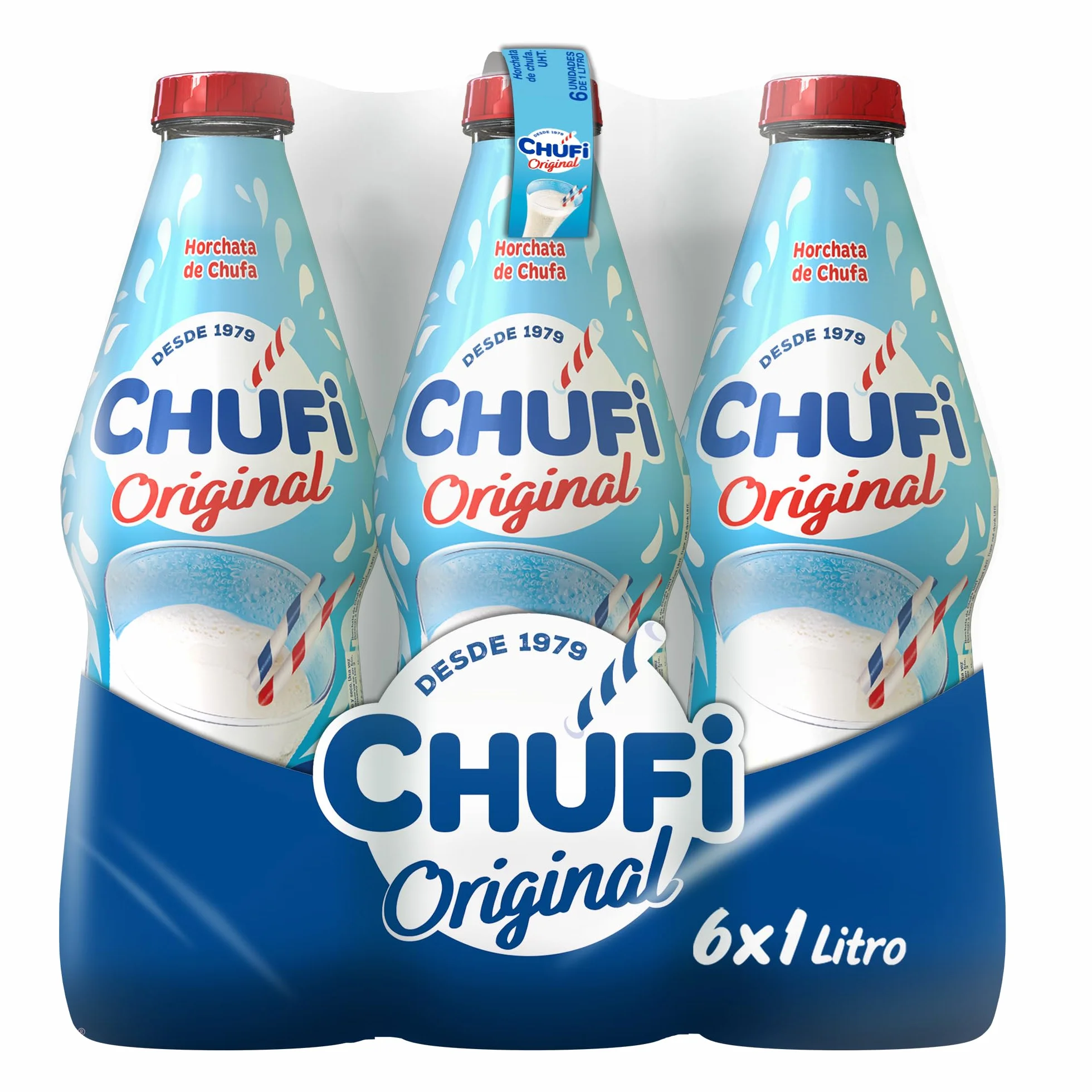 Chufi Horchata Original 100% Vegetal Sin Lactosa Sin Gluten Pack 6x1L