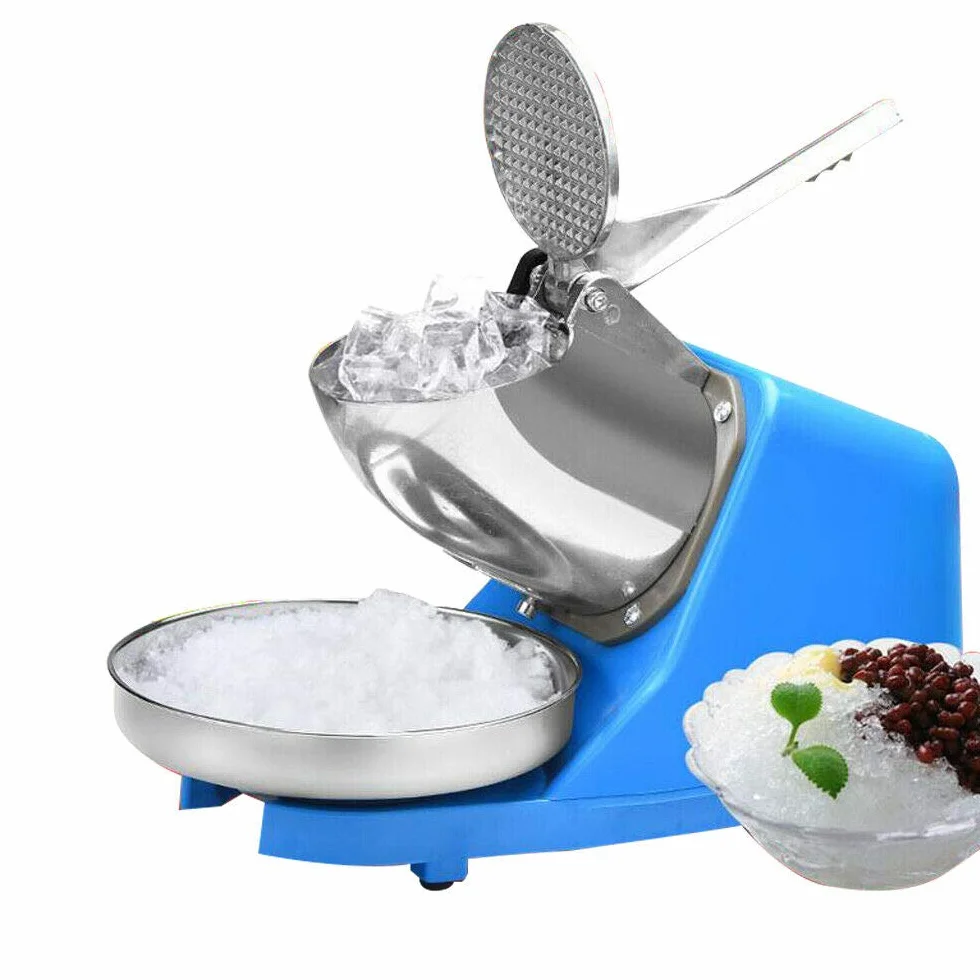 Máquina de afeitar de hielo eléctrica 220 V picadora de acero inoxidable 65 kg/h