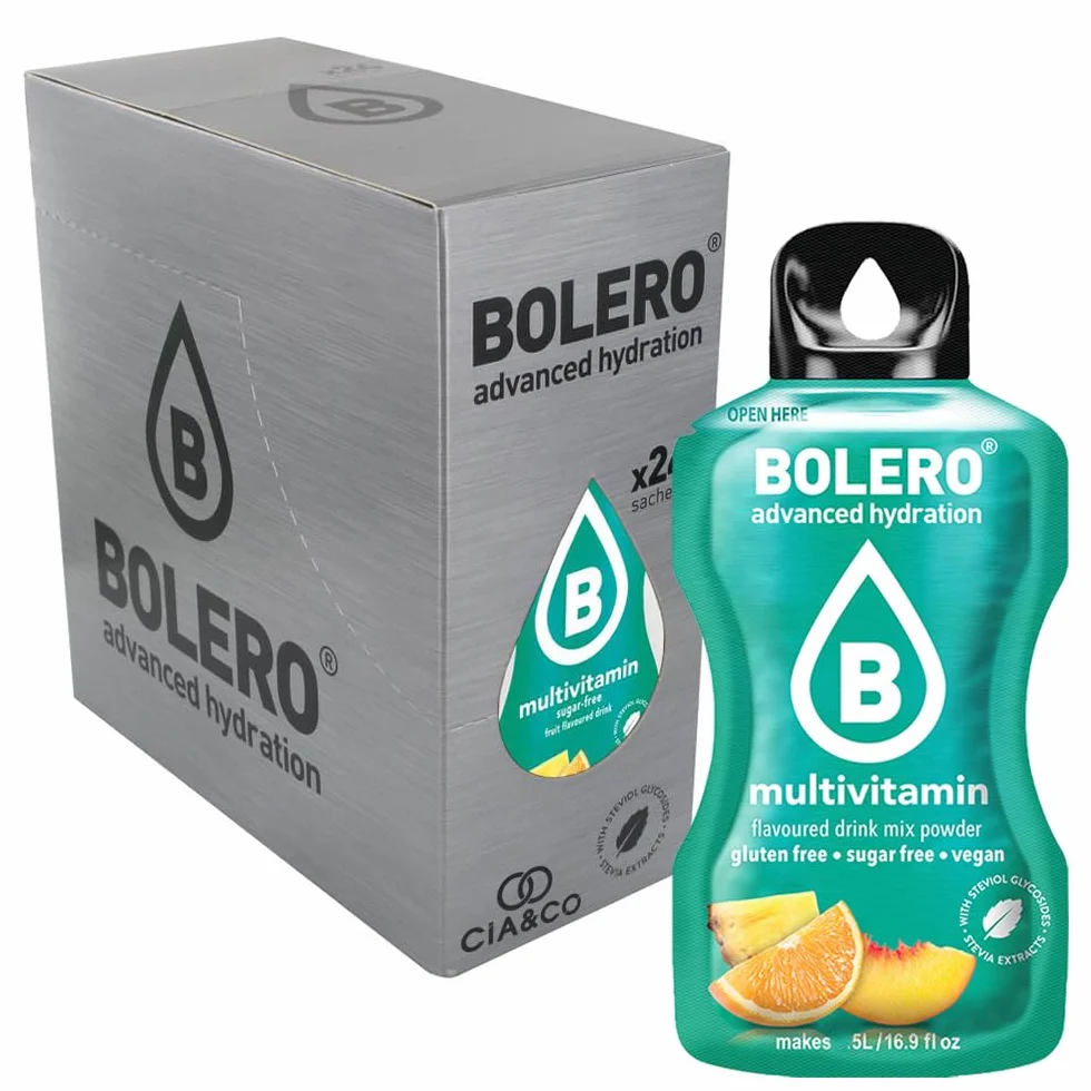 Bolero MULTIVITAMINAS Hidratante Sin Azucar 24x9 grs + 30 Pepitas Saludables