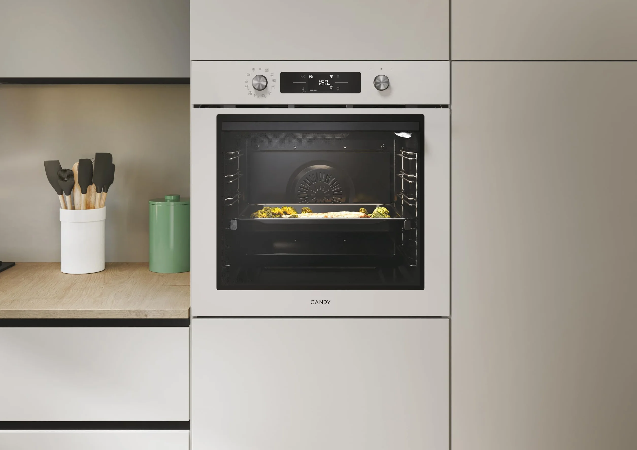 Candy C-Bake 800 CA6 NP5B3EHTW Horno Multifunción 78L WIFI 12 Funciones Blanco