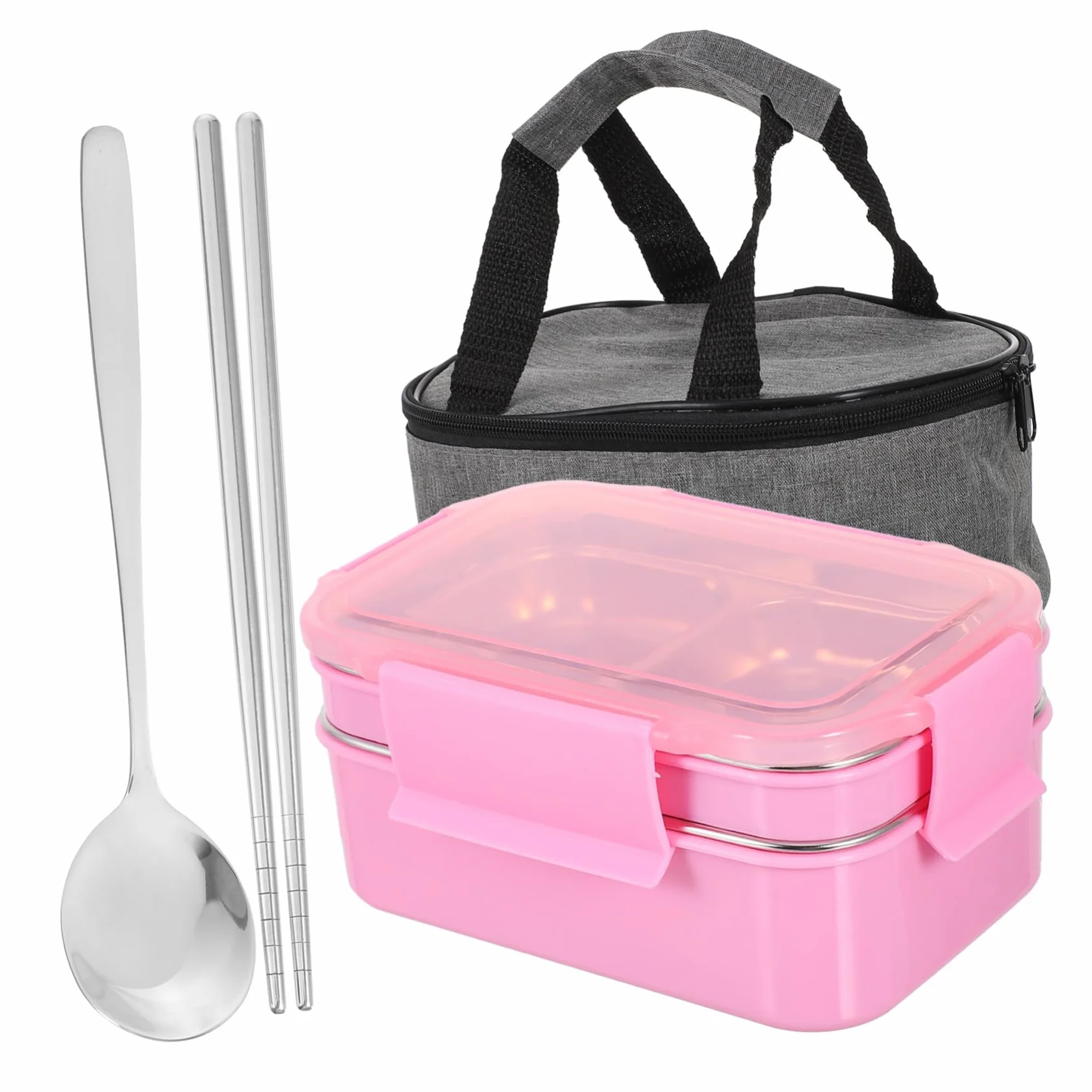 Toyvian Fiambrera Térmica Sellada de Acero Inoxidable Fiambrera Práctica para Estudiantes Contenedor de Comida Portátil Trabajo Escuela