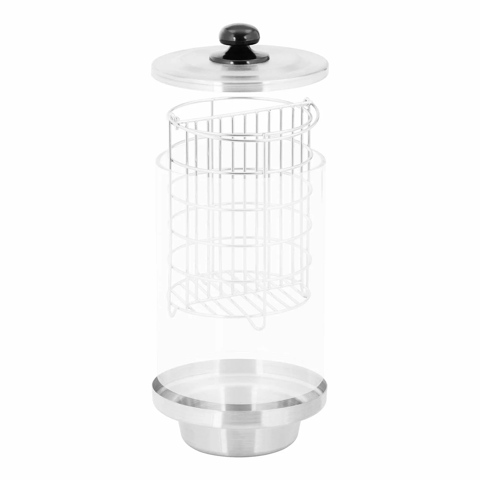 Royal Catering Máquina de Perritos Calientes Hot-Dog Machine con 2 Pinchos RCHW-350-2 (422 W, Temperatura hasta 97 °C, Vidrio templado, Acero inoxidable, Aluminio, 500 ml)