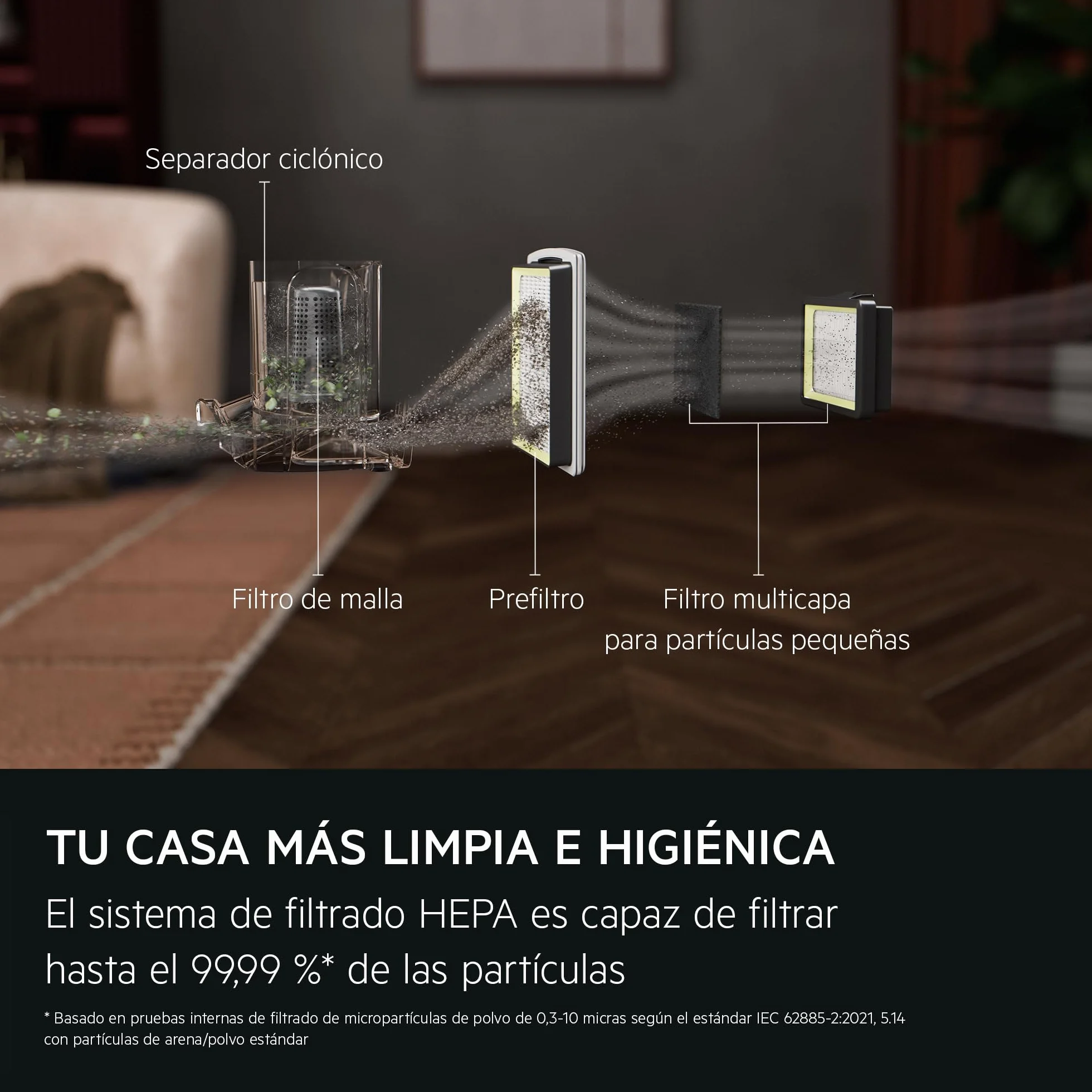 AEG Aspiradora de Trineo Sin Bolsa AL51C1DRF, 1000W, Filtro Hygiene Lavable, 78dB, Depósito de 2L, Radio de Acción de 9m, Adecuado para Suelos Duros y Alfombras, Rojo
