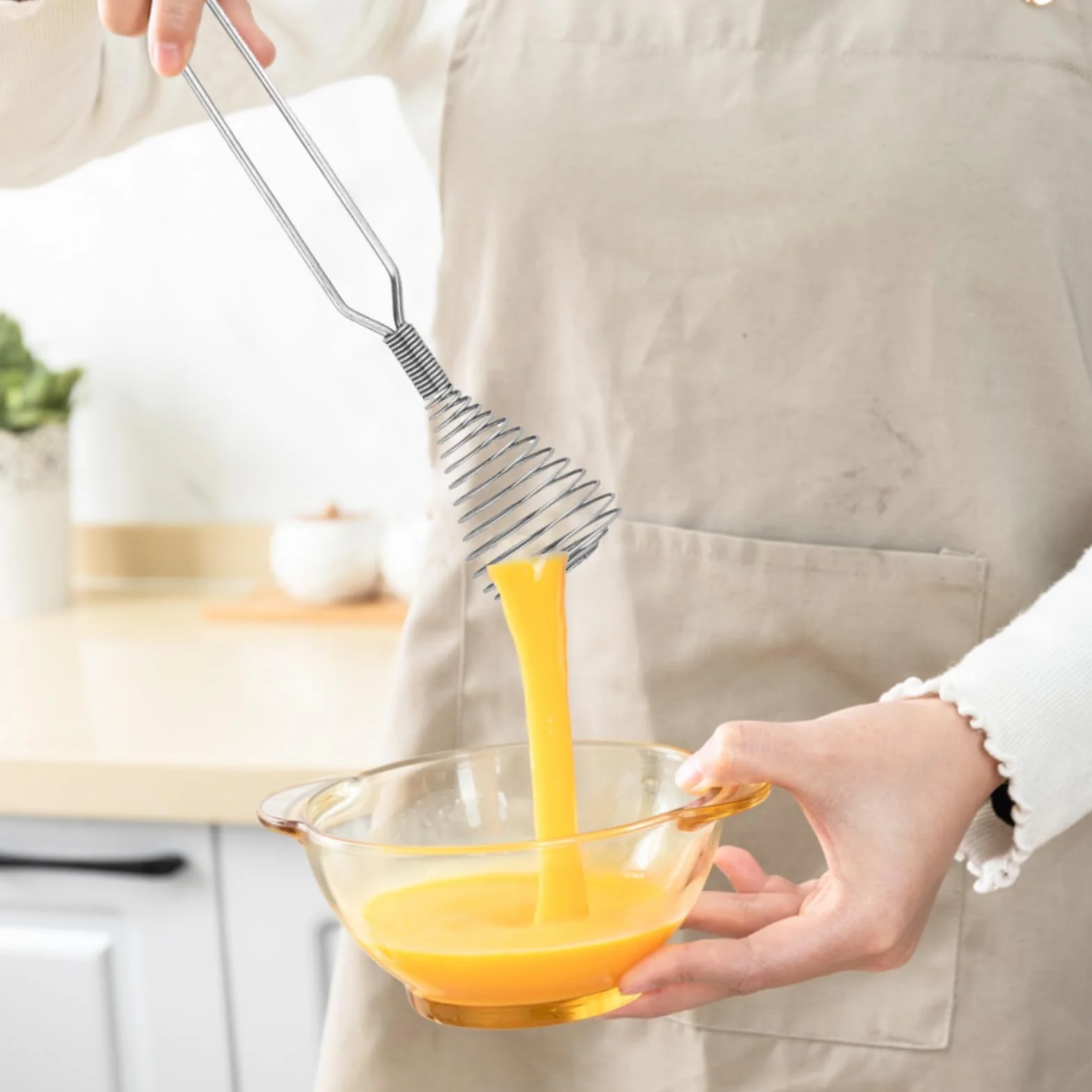 Batidor de Huevos,Batidor De Globos Manual Para Mezclar - De Mano Para Leche Cocina Reposteria Batir Mezclar Espumar Para Hogar Restaurante