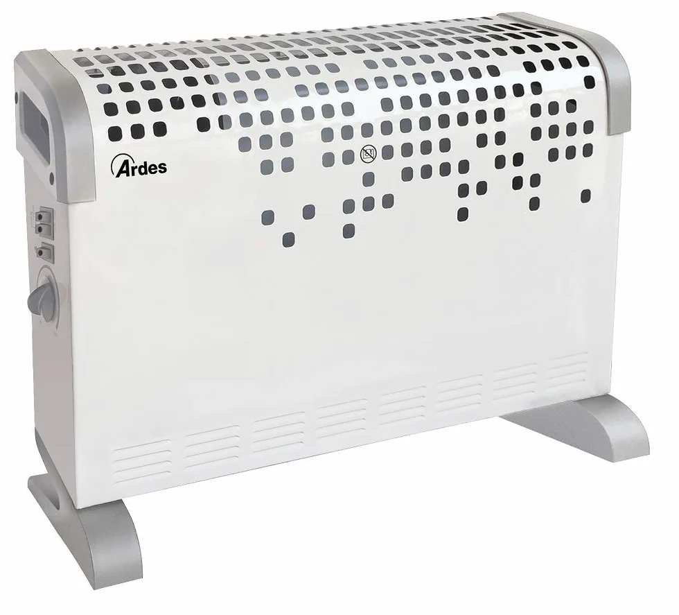 ARDES AR4C03 Termoconvector eléctrico TURBINE 1600/1800W, Estufa Eléctrica para calentar la casa la oficina, Termoconvector eléctrico con Termostato, Calefactor convector de aire